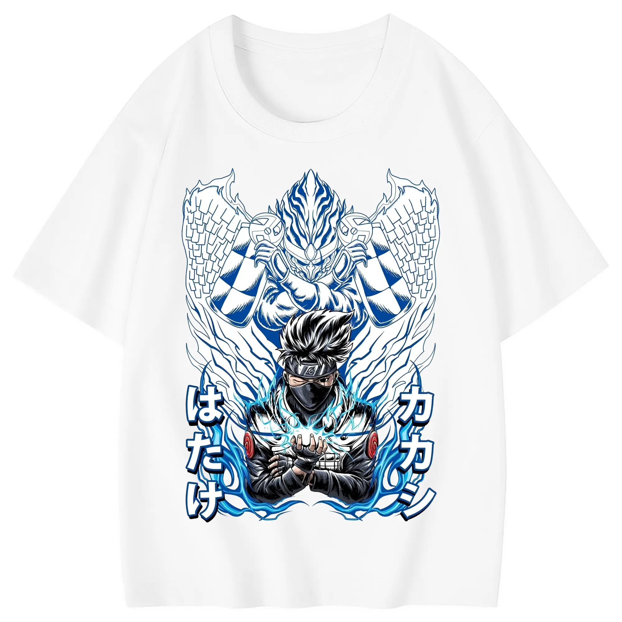 ナルト グッズ はたけ カカシ - 綿100％ キッズTシャツ ・ フロントプリント ・ 快適 通気性 ・ スポーツ カジュアル 散歩用