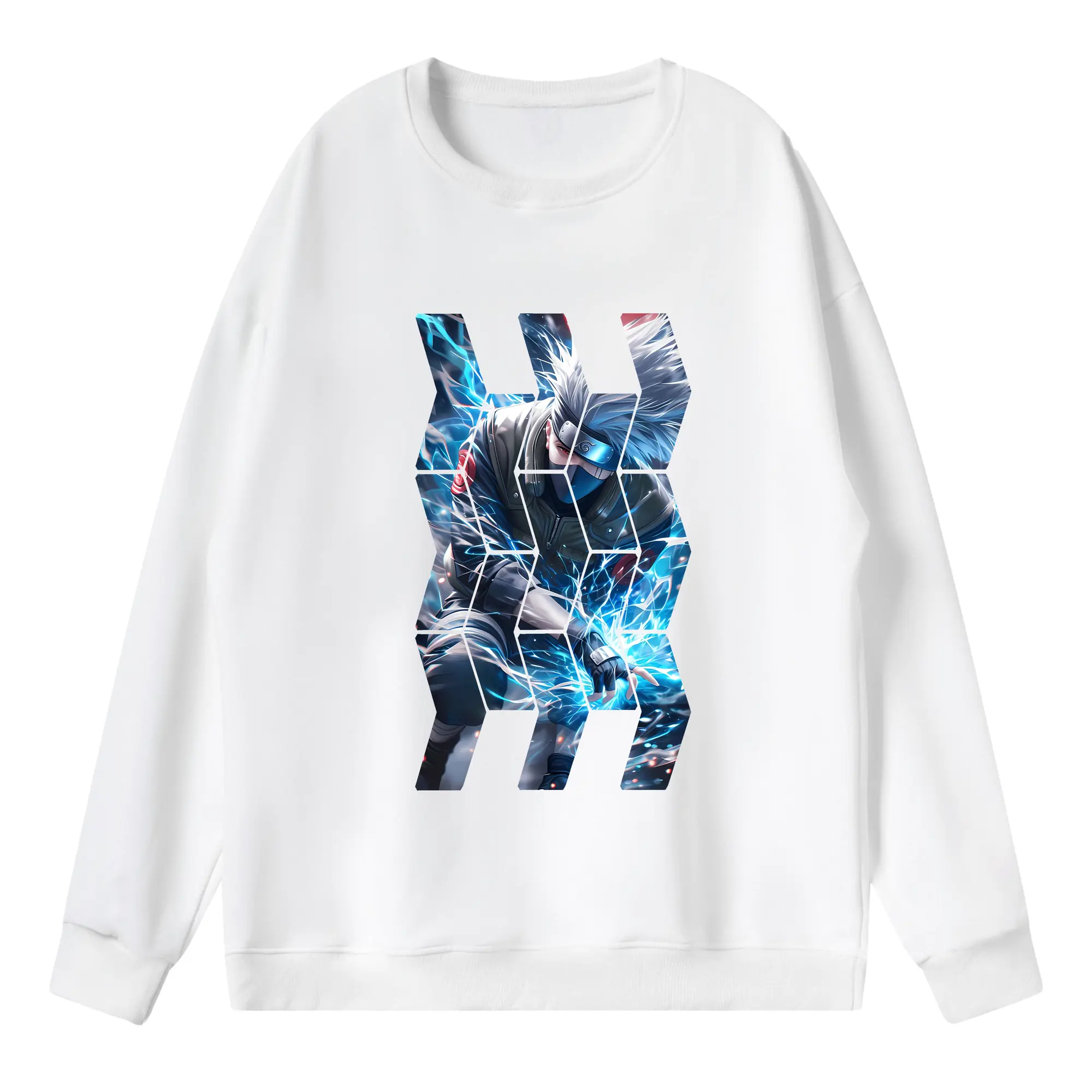 ナルト グッズ はたけ カカシ - 薄手 クルーネック スウェット 裏毛260g · ポリエステル 春秋向け カジュアル 男女兼用 · トレーナー デイリー スポーツ 散歩に最適