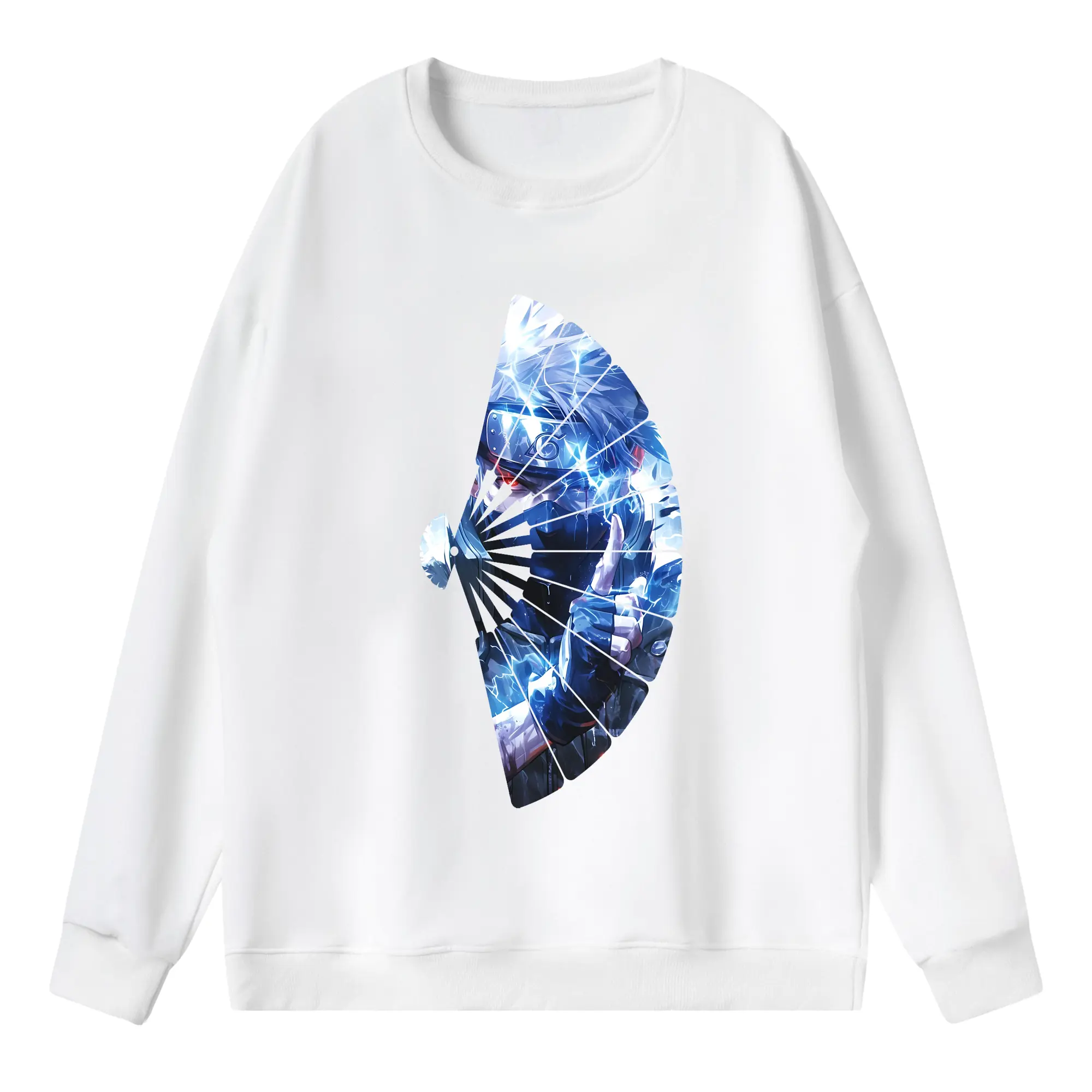 ナルト グッズ はたけ カカシ - 薄手 クルーネック スウェット 裏毛260g · ポリエステル 春秋向け カジュアル 男女兼用 · トレーナー デイリー スポーツ 散歩に最適