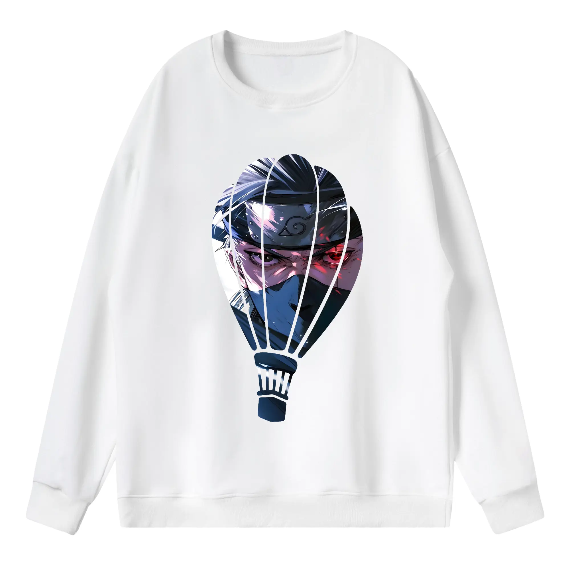 ナルト グッズ はたけ カカシ - 薄手 クルーネック スウェット 裏毛260g · ポリエステル 春秋向け カジュアル 男女兼用 · トレーナー デイリー スポーツ 散歩に最適