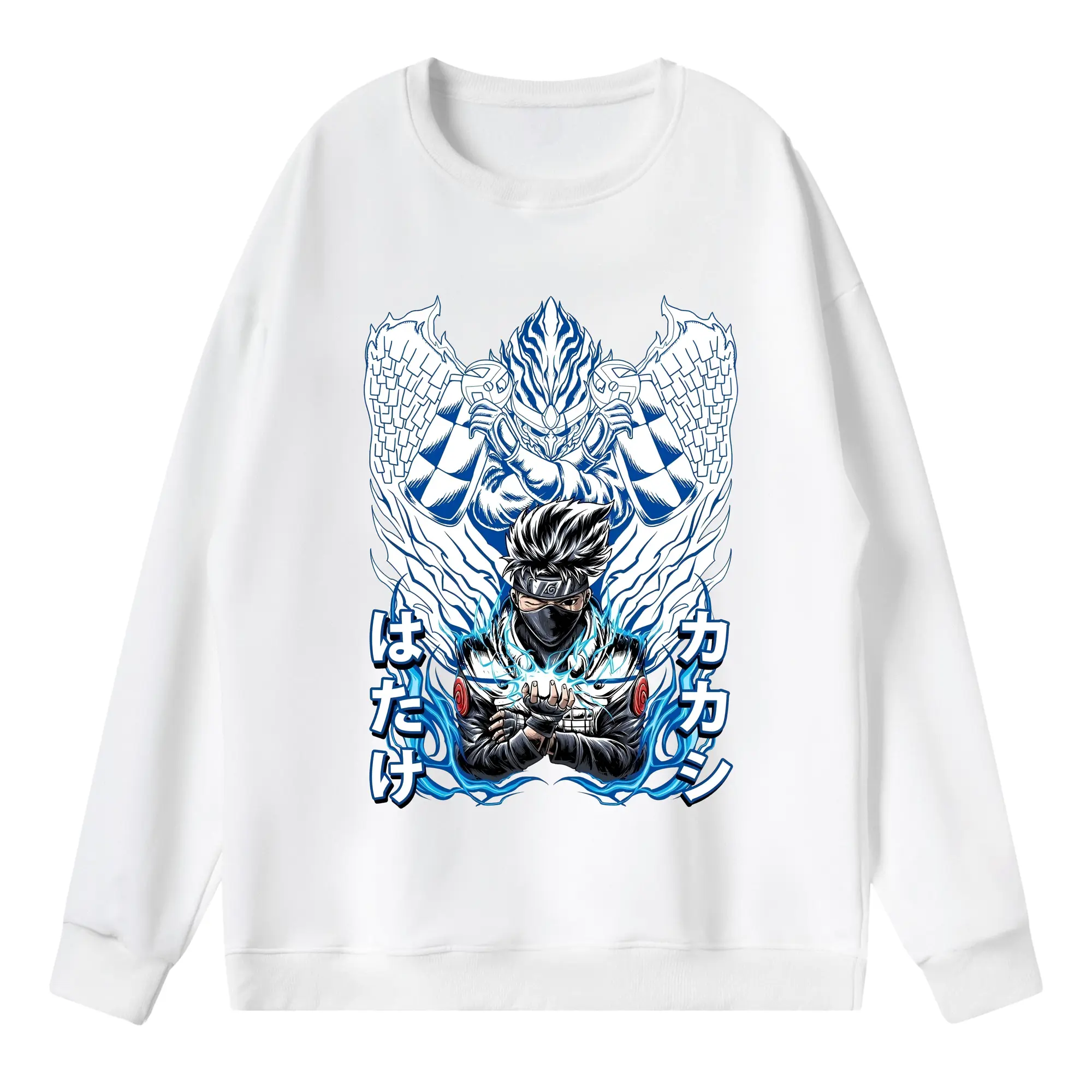 ナルト グッズ はたけ カカシ - 薄手 クルーネック スウェット 裏毛260g · ポリエステル 春秋向け カジュアル 男女兼用 · トレーナー デイリー スポーツ 散歩に最適