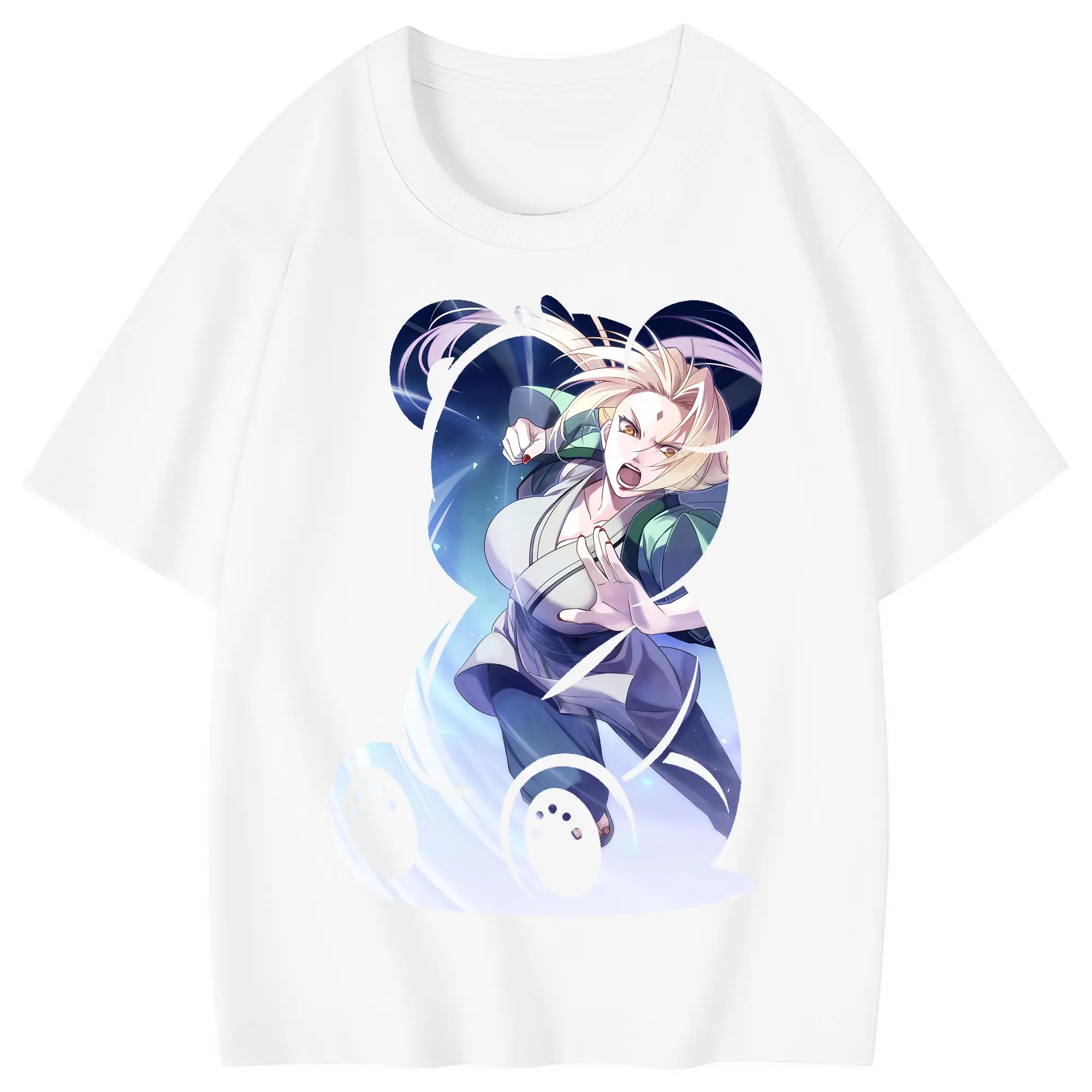 ナルト グッズ 綱手 - 綿100％ キッズTシャツ ・ フロントプリント ・ 快適 通気性 ・ スポーツ カジュアル 散歩用