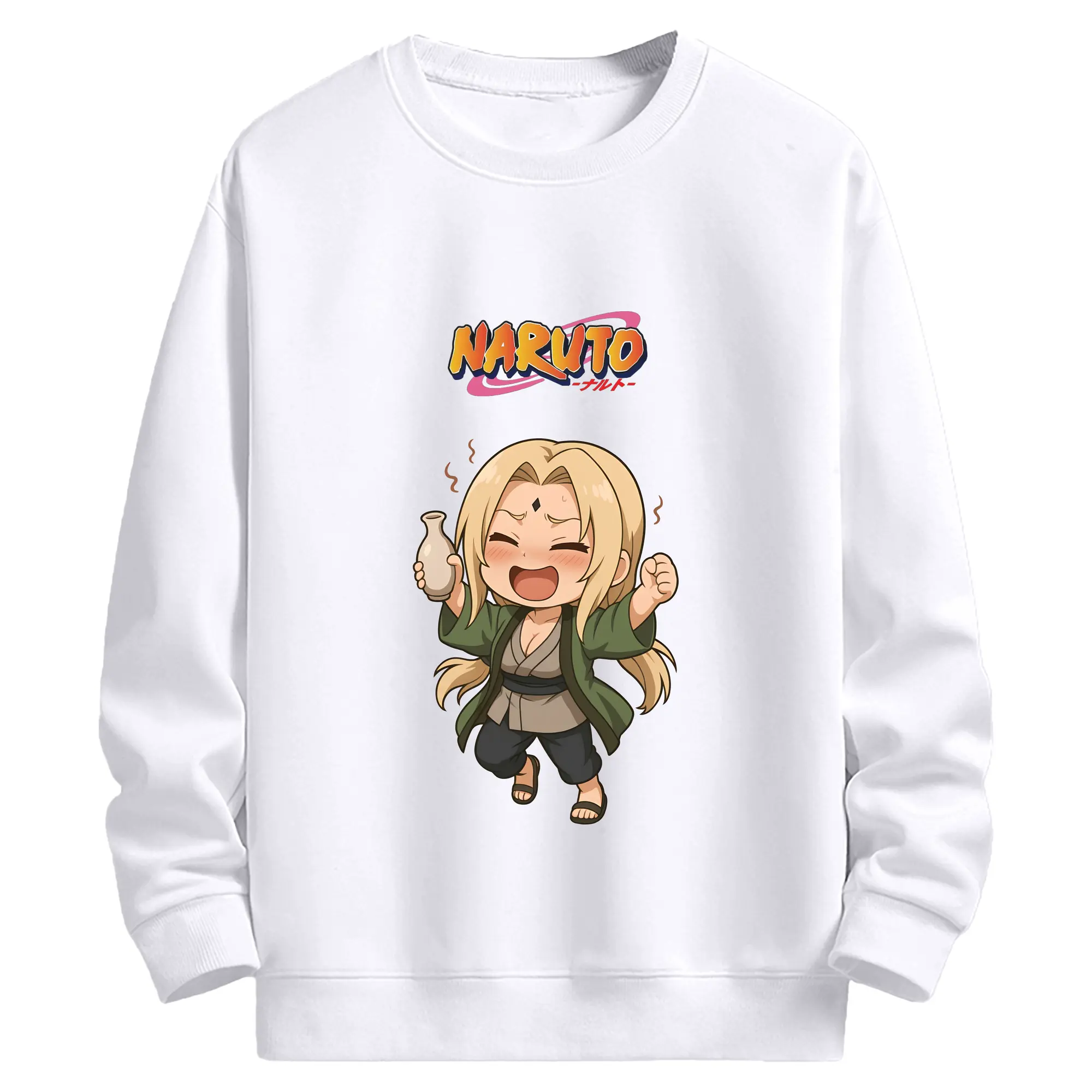 ナルト グッズ 綱手 - 高品質 クルーネック スウェット ・ コットン59％ ポリエステル41％ ・ ユニセックス 長袖 トレーナー ・ カジュアル デイリー スポーツ 散歩用