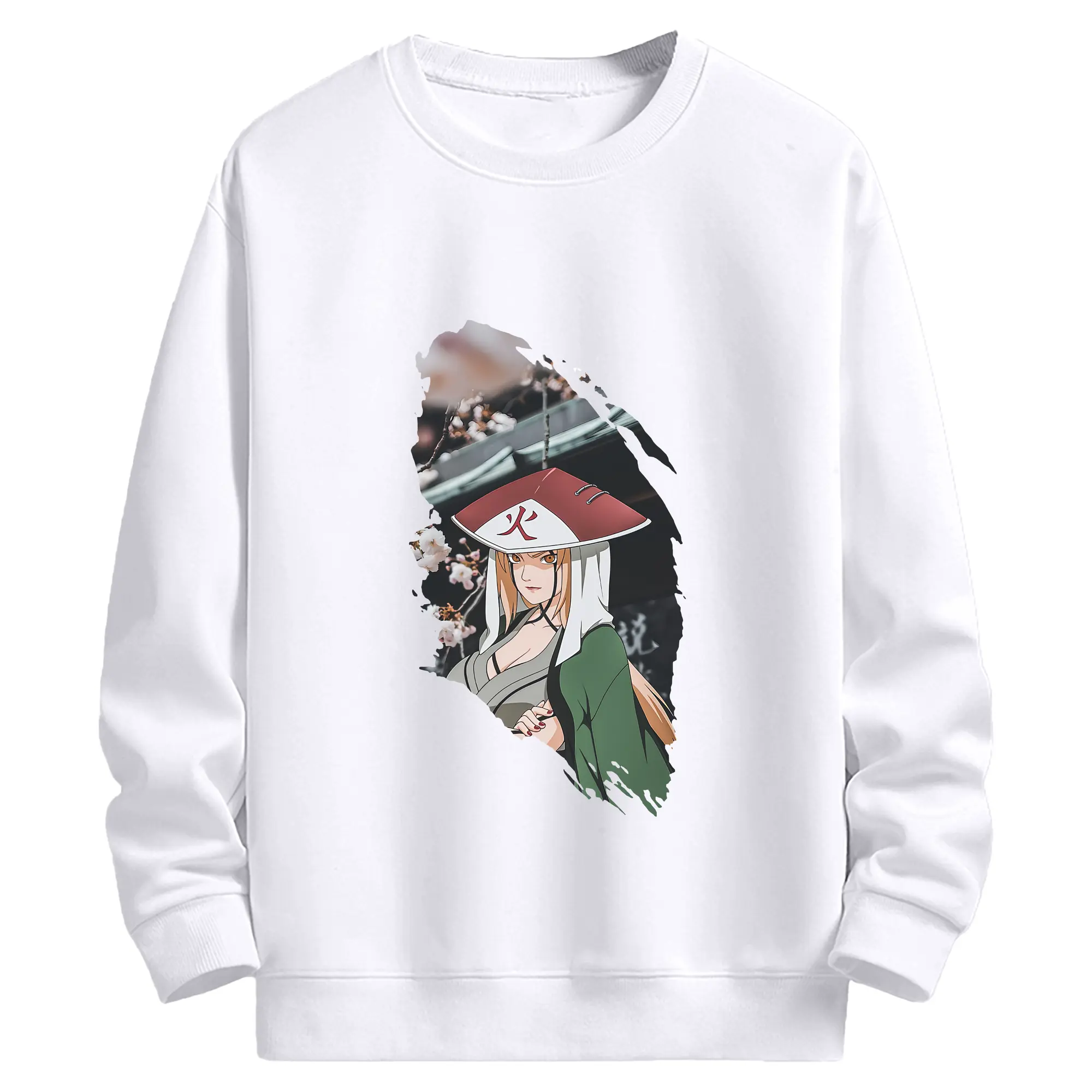 ナルト グッズ 綱手 - 高品質 クルーネック スウェット ・ コットン59％ ポリエステル41％ ・ ユニセックス 長袖 トレーナー ・ カジュアル デイリー スポーツ 散歩用