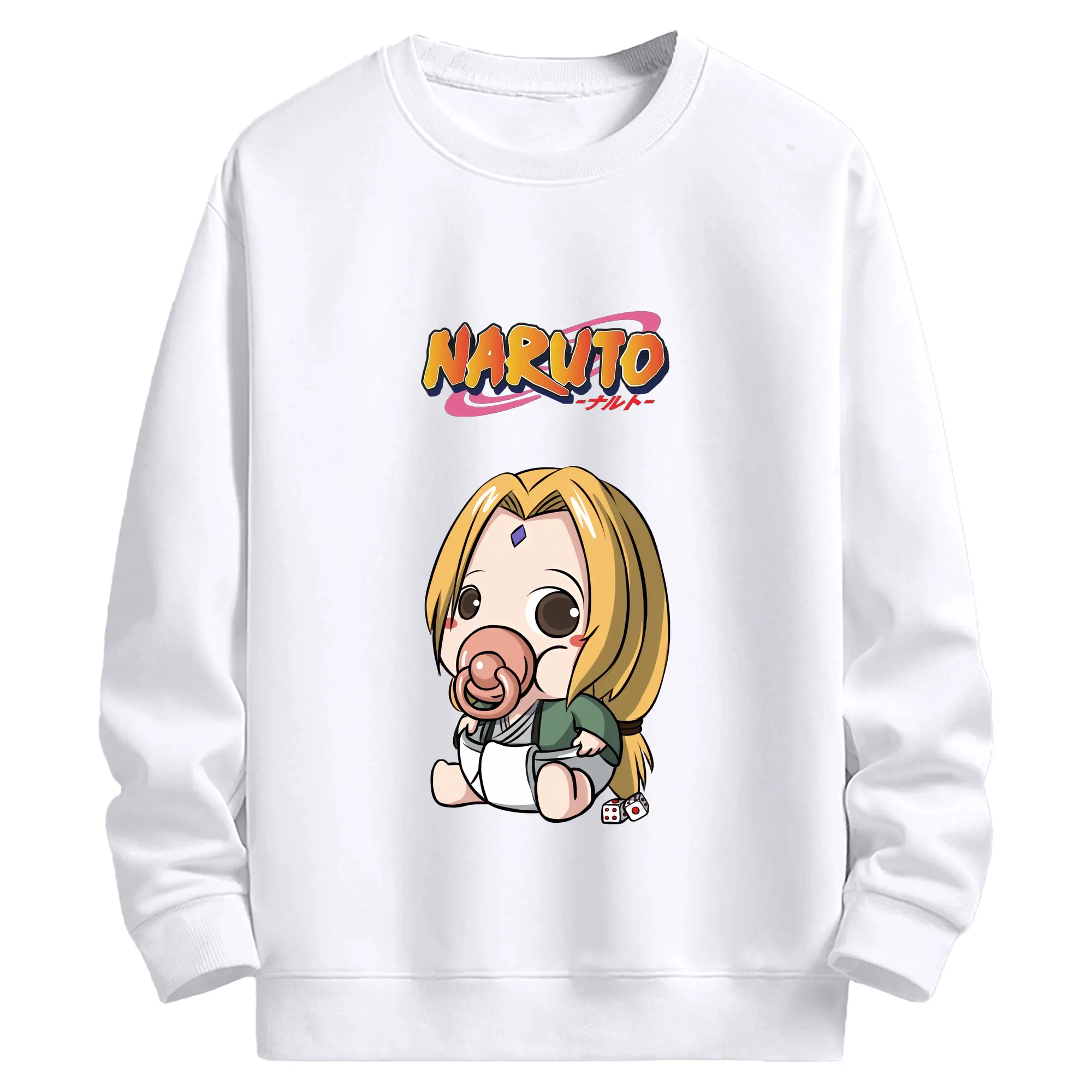 ナルト グッズ 綱手 - 高品質 クルーネック スウェット ・ コットン59％ ポリエステル41％ ・ ユニセックス 長袖 トレーナー ・ カジュアル デイリー スポーツ 散歩用