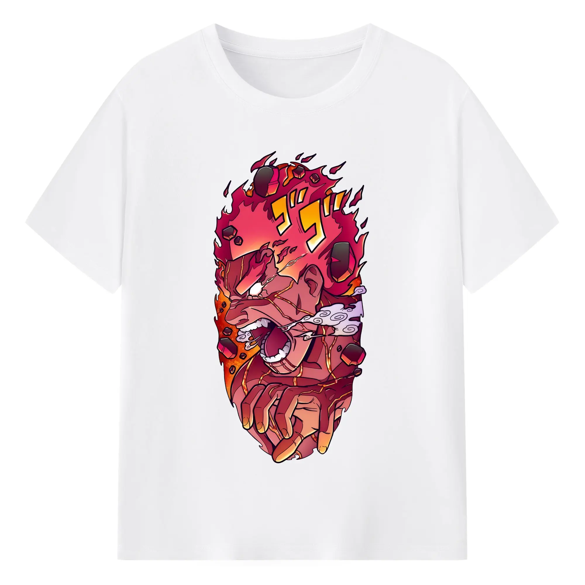 ナルト グッズ マイト・ガイ - 綿100％ 半袖Tシャツ ・ フロントプリント ・ 快適 通気性 ・ 日常使い 散歩 スポーツ用