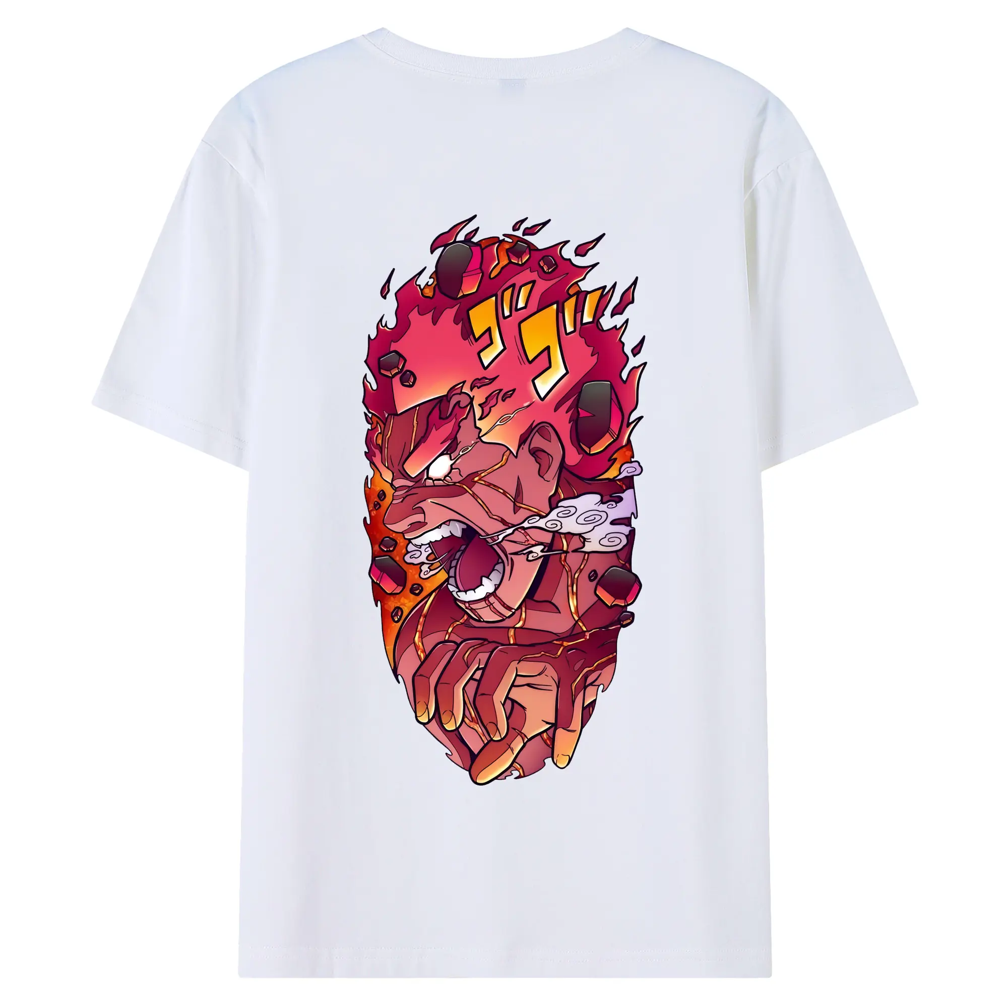 ナルト グッズ マイト・ガイ - 綿100％ 半袖Tシャツ ・ バックプリント ・ 快適 通気性 ・ 日常使い 散歩 スポーツ用