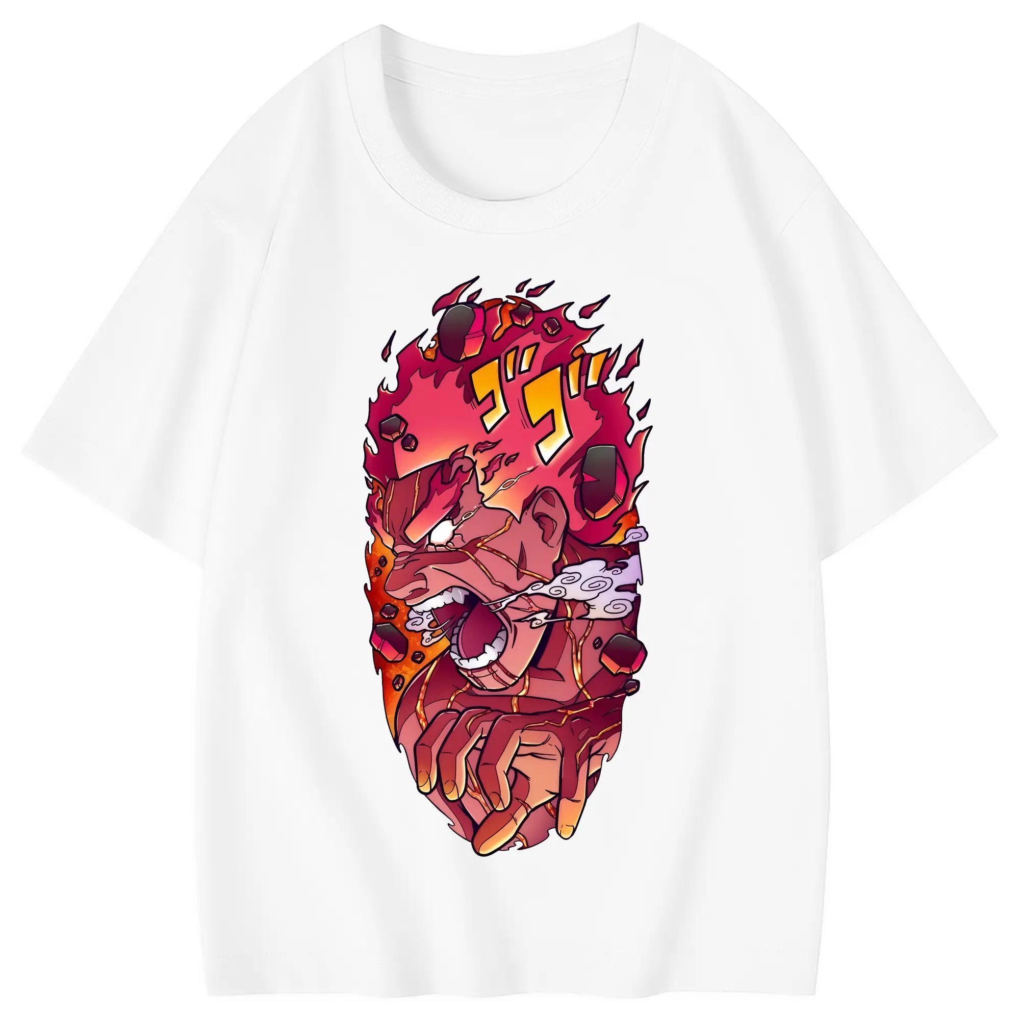 ナルト グッズ マイト・ガイ - 綿100％ キッズTシャツ ・ フロントプリント ・ 快適 通気性 ・ スポーツ カジュアル 散歩用