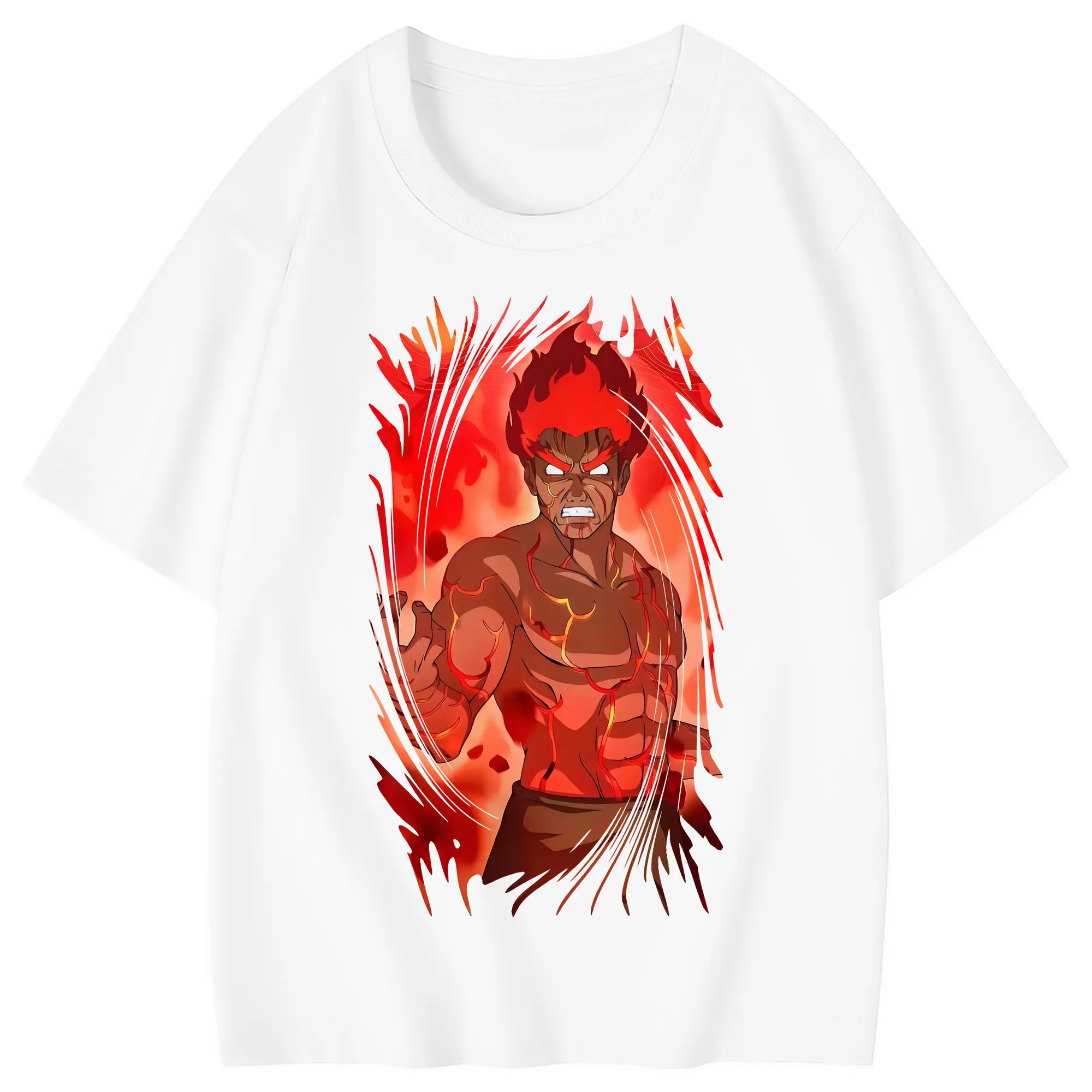 ナルト グッズ マイト・ガイ - 綿100％ キッズTシャツ ・ フロントプリント ・ 快適 通気性 ・ スポーツ カジュアル 散歩用