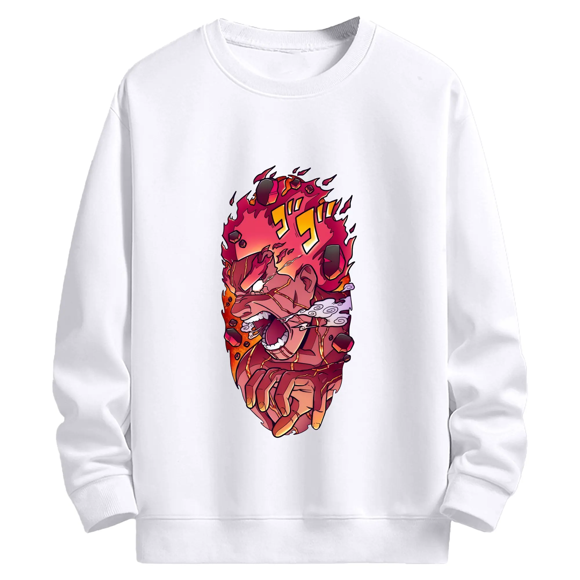 ナルト グッズ マイト・ガイ - 高品質 クルーネック スウェット ・ コットン59％ ポリエステル41％ ・ ユニセックス 長袖 トレーナー ・ カジュアル デイリー スポーツ 散歩用