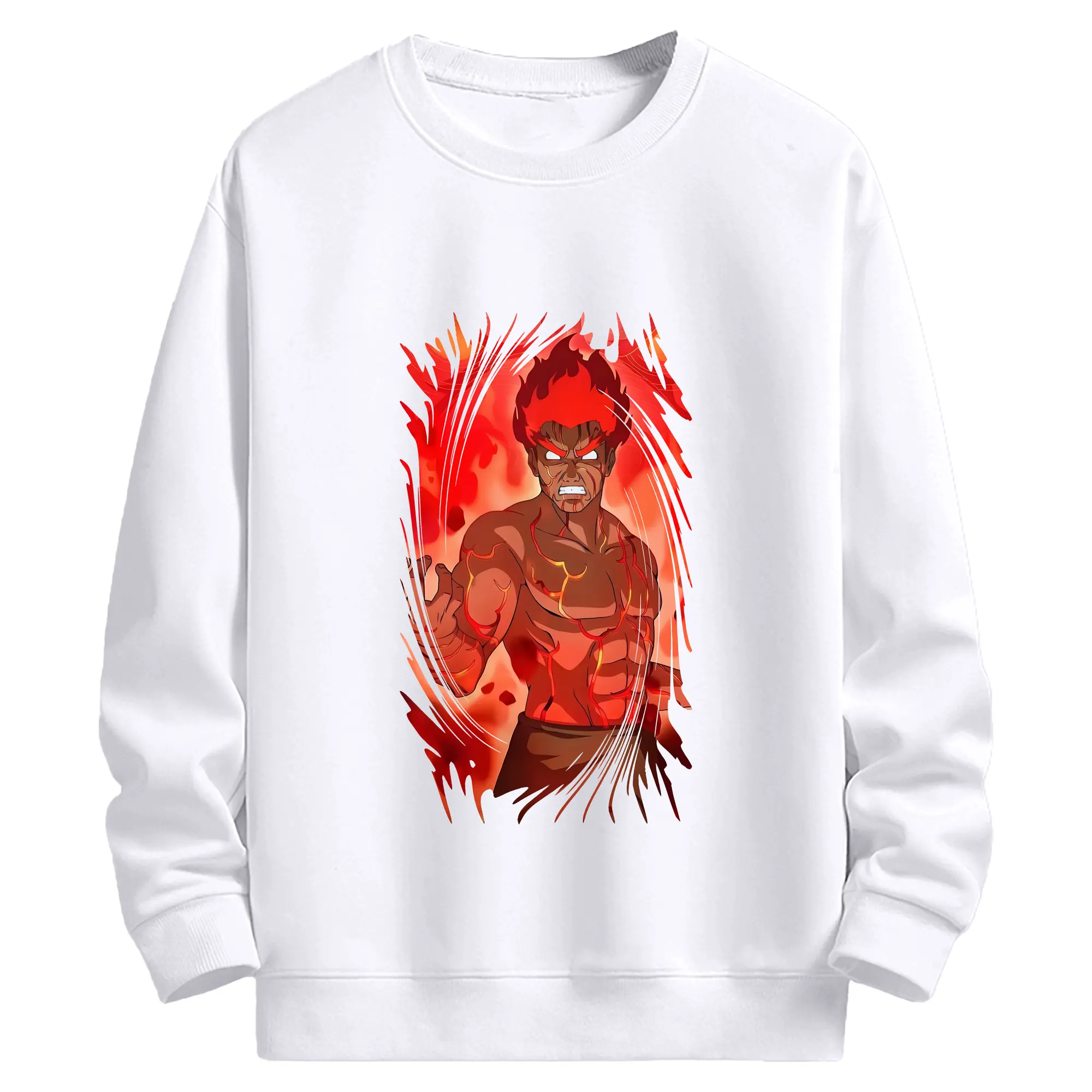 ナルト グッズ マイト・ガイ - 高品質 クルーネック スウェット ・ コットン59％ ポリエステル41％ ・ ユニセックス 長袖 トレーナー ・ カジュアル デイリー スポーツ 散歩用