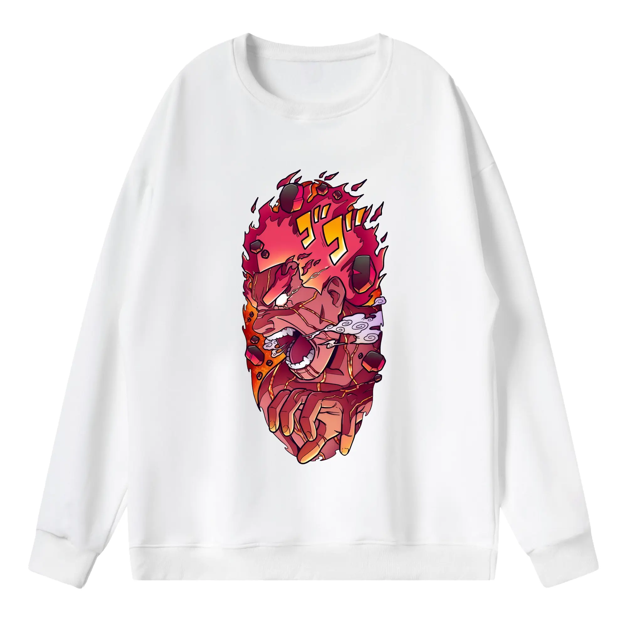 ナルト グッズ マイト・ガイ - 薄手 クルーネック スウェット 裏毛260g · ポリエステル 春秋向け カジュアル 男女兼用 · トレーナー デイリー スポーツ 散歩に最適