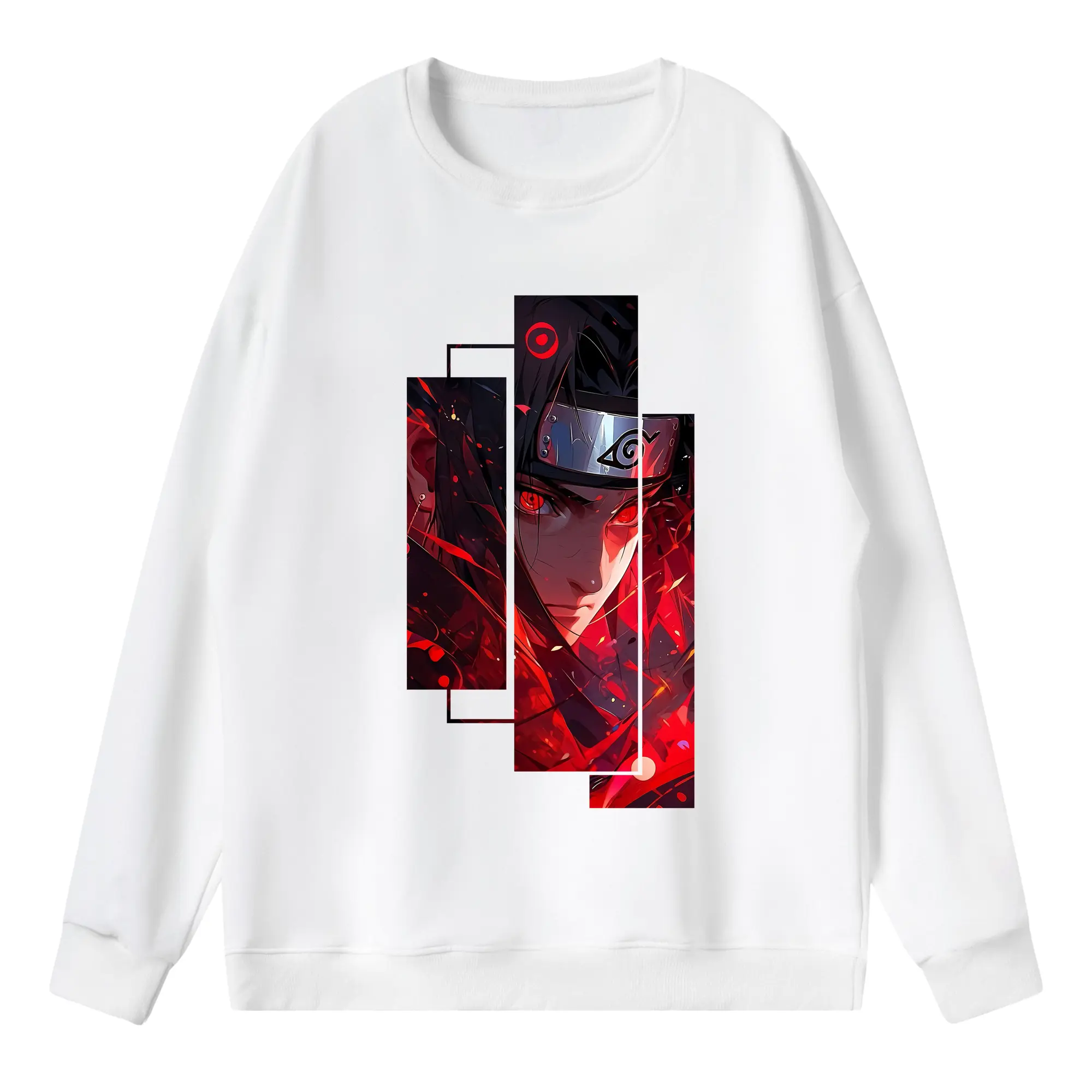 ナルト グッズ うちは イタチ - 薄手 クルーネック スウェット 裏毛260g · ポリエステル 春秋向け カジュアル 男女兼用 · トレーナー デイリー スポーツ 散歩に最適