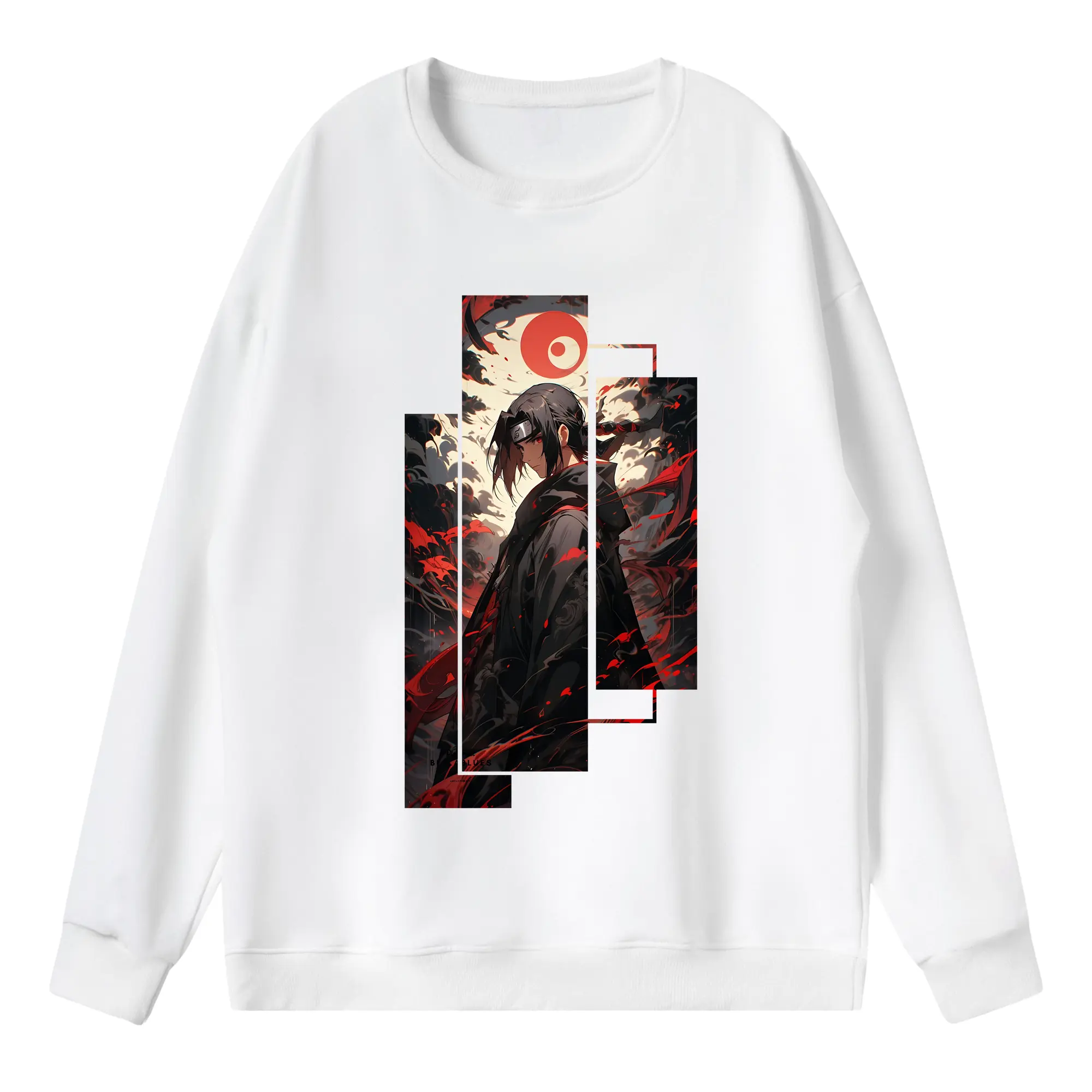 ナルト グッズ うちは イタチ - 薄手 クルーネック スウェット 裏毛260g · ポリエステル 春秋向け カジュアル 男女兼用 · トレーナー デイリー スポーツ 散歩に最適