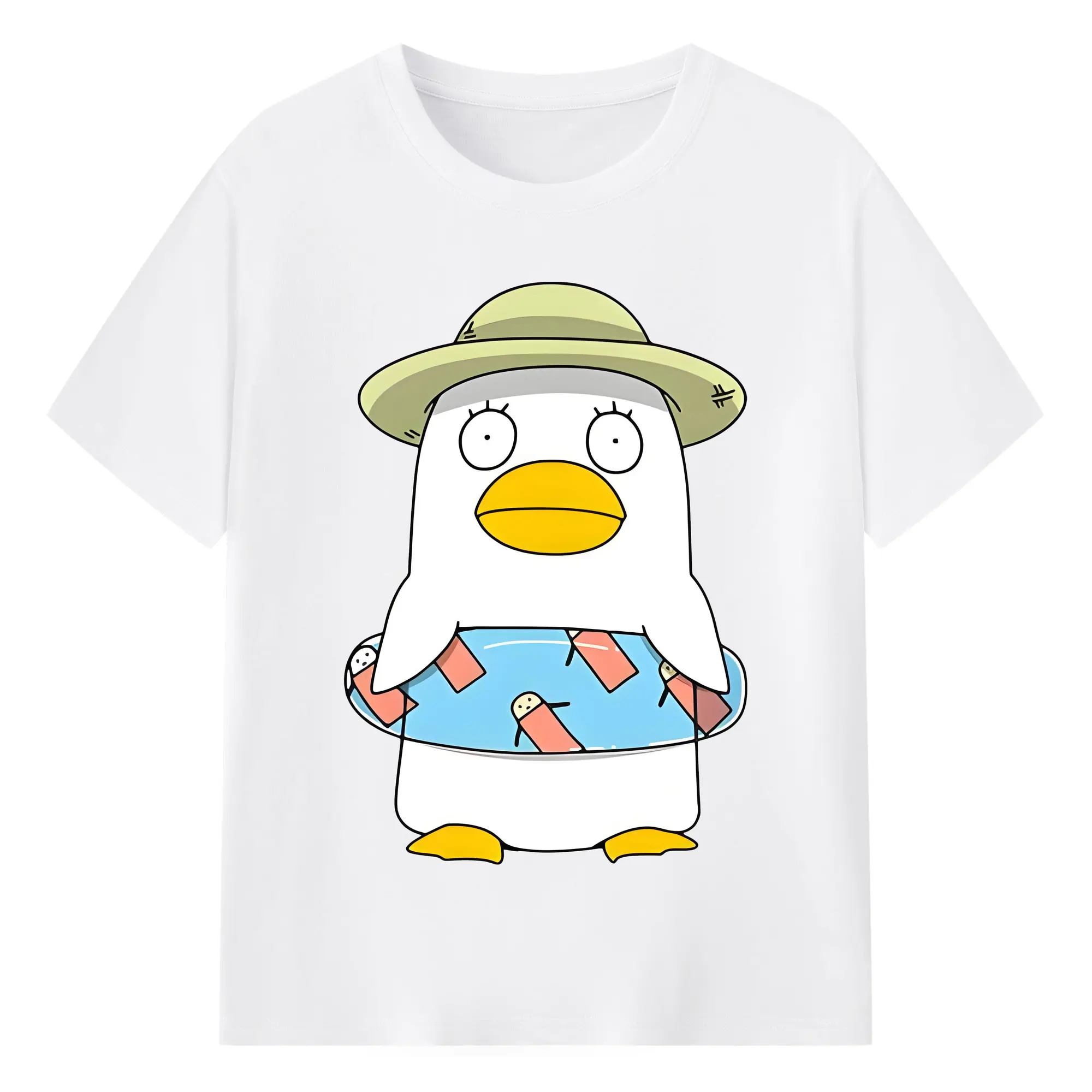 銀魂 グッズ エリザベス - 綿100％ 半袖Tシャツ ・ フロントプリント ・ 快適 通気性 ・ 日常使い 散歩 スポーツ用