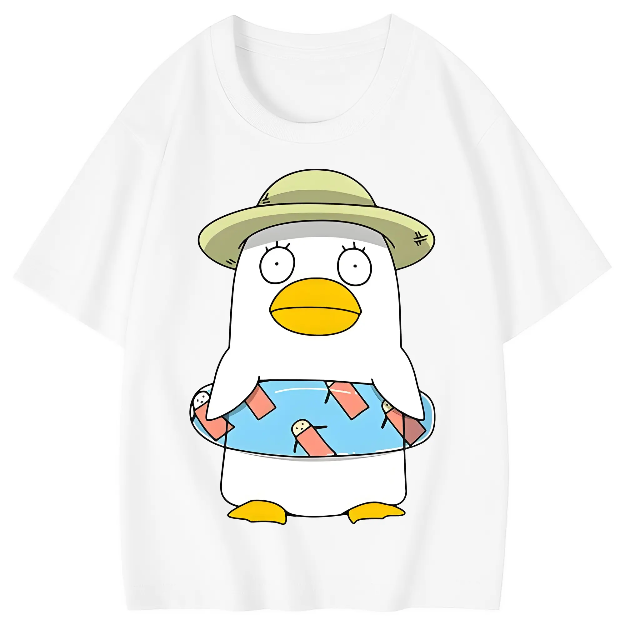 銀魂 グッズ エリザベス - 綿100％ キッズTシャツ ・ フロントプリント ・ 快適 通気性 ・ スポーツ カジュアル 散歩用