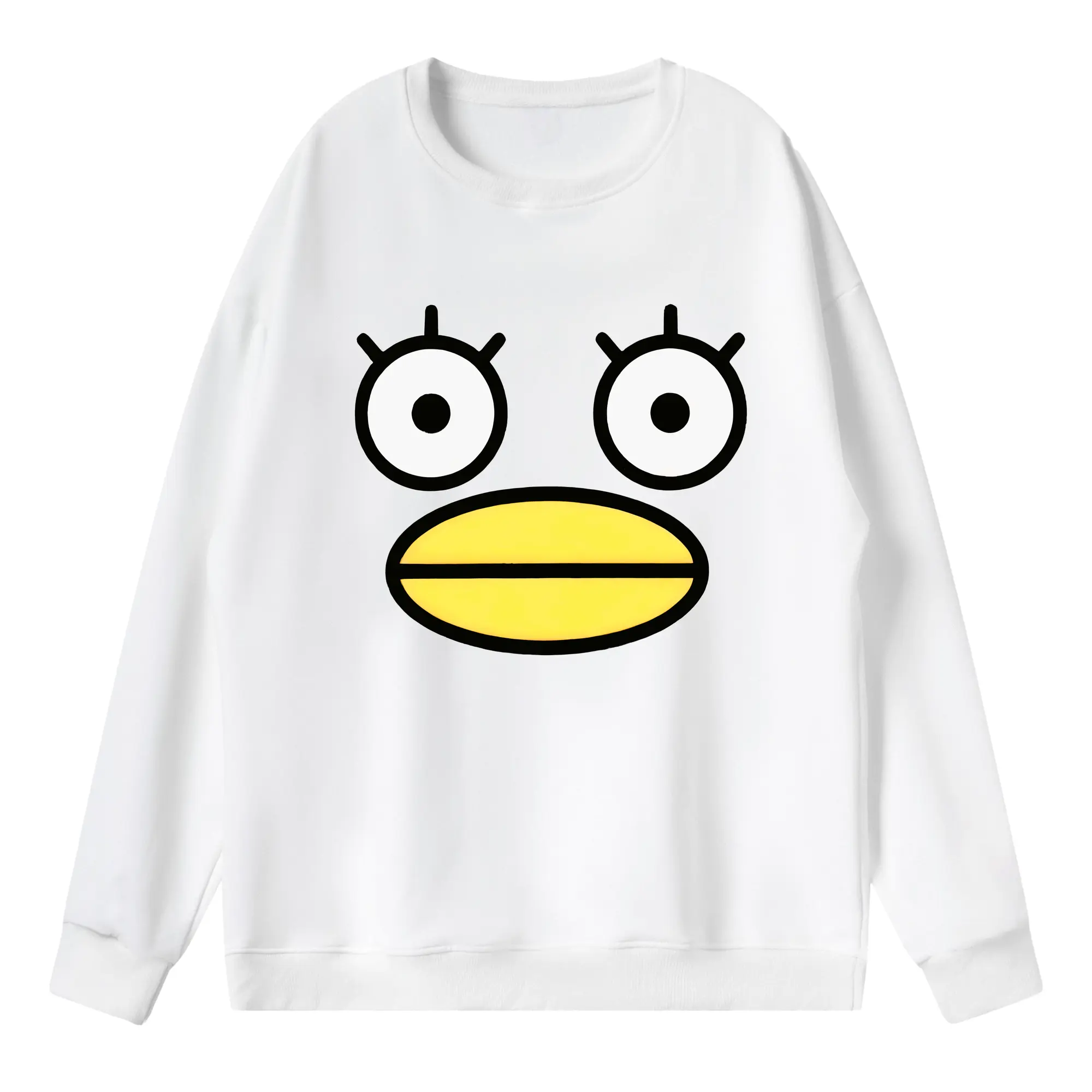 銀魂 グッズ エリザベス - 薄手 クルーネック スウェット 裏毛260g · ポリエステル 春秋向け カジュアル 男女兼用 · トレーナー デイリー スポーツ 散歩に最適