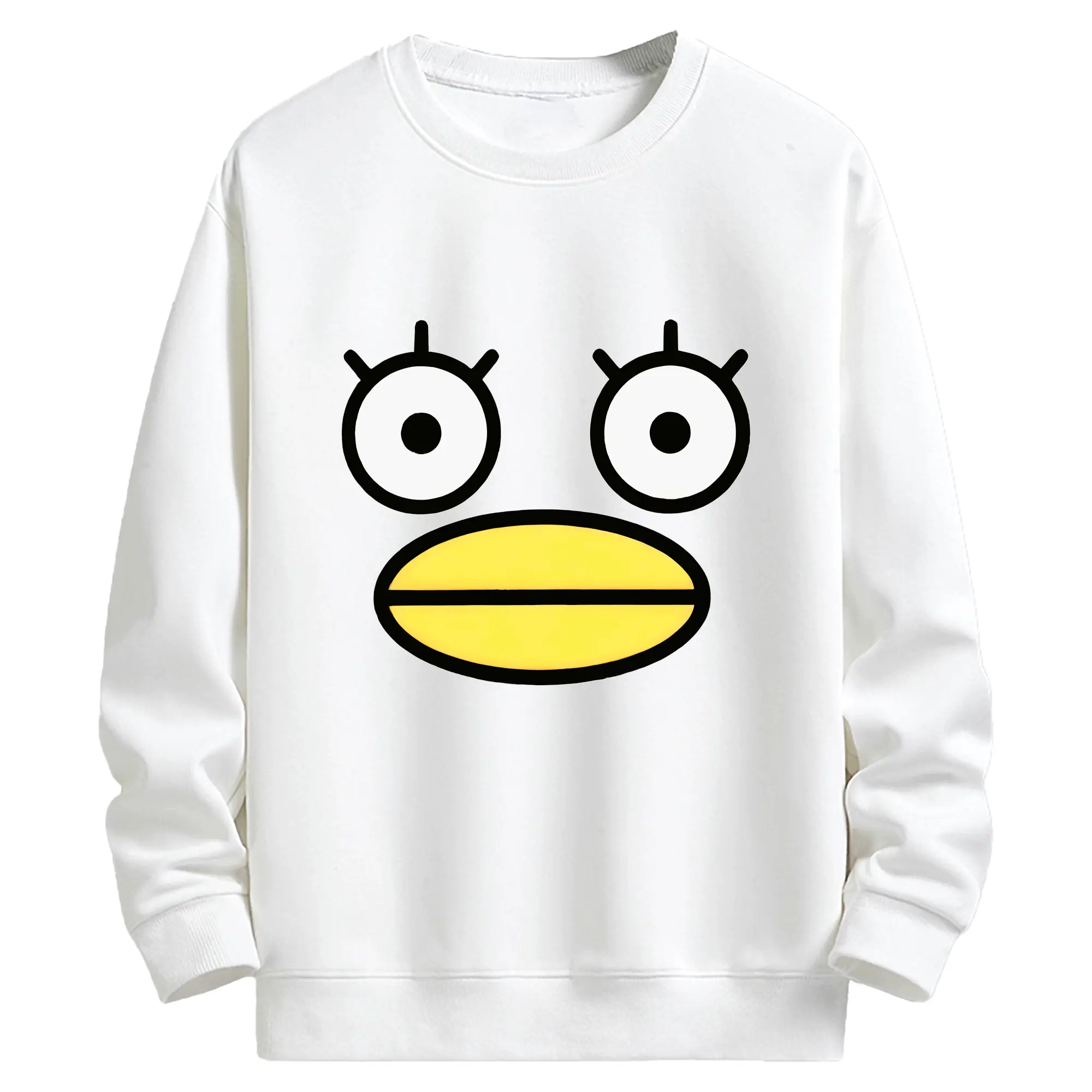 銀魂 グッズ エリザベス - キッズ クルーネックスウェットシャツ ・ フロントプリント ・ 綿80％ ポリエステル20％ ・ 快適 通学 スポーツ 日常使い お散歩用