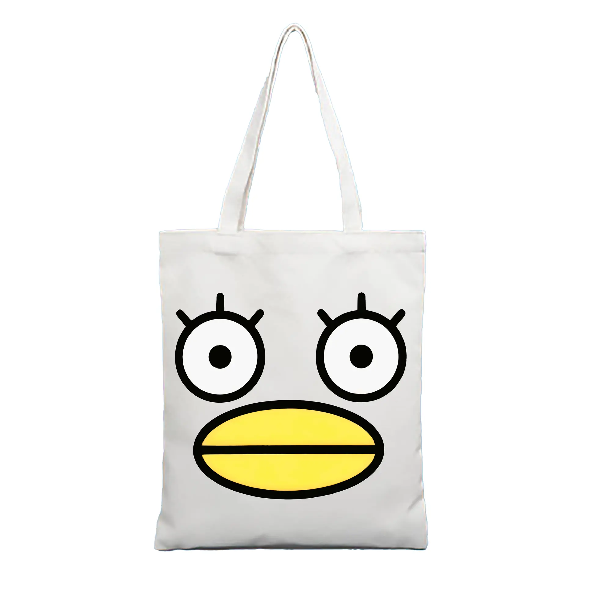 銀魂 グッズ エリザベス - 縦型キャンバス手提げバッグ（トートバッグ） ・ キャンバス素材 ・ ショッピング用 ・ 軽量 丈夫 お手入れ簡単