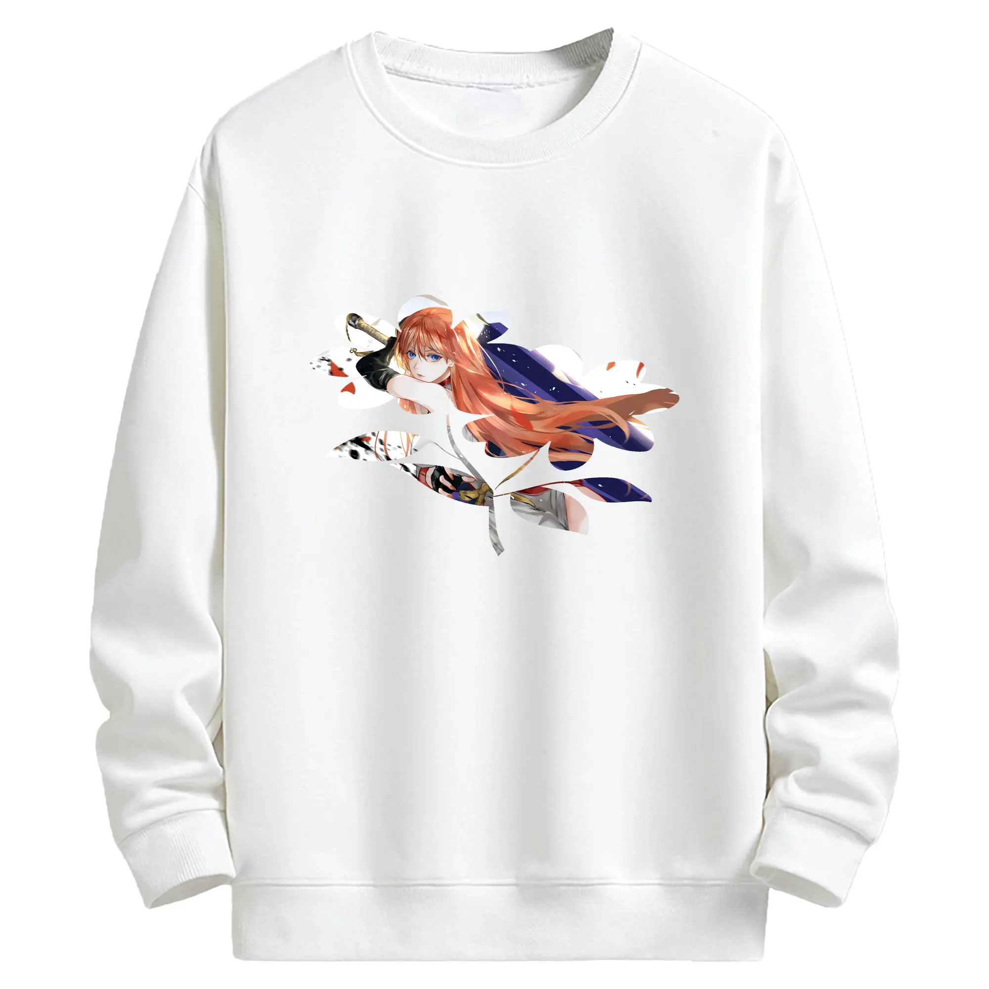 銀魂 グッズ 神楽 - キッズ クルーネックスウェットシャツ ・ フロントプリント ・ 綿80％ ポリエステル20％ ・ 快適 通学 スポーツ 日常使い お散歩用