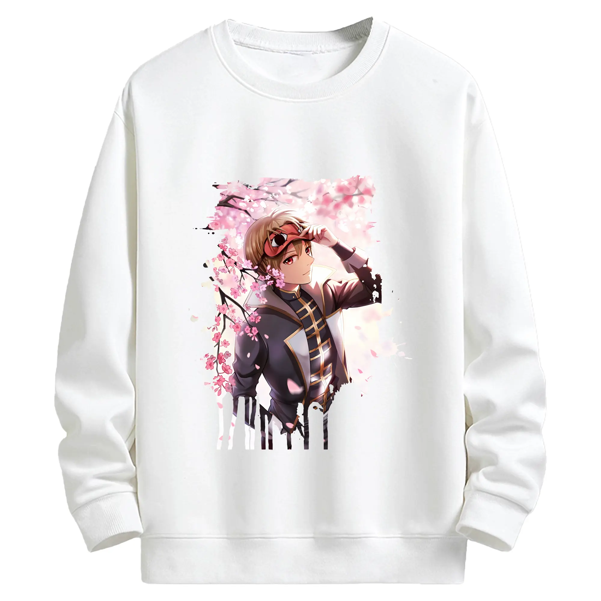 銀魂 グッズ 沖田 総悟 - キッズ クルーネックスウェットシャツ ・ フロントプリント ・ 綿80％ ポリエステル20％ ・ 快適 通学 スポーツ 日常使い お散歩用