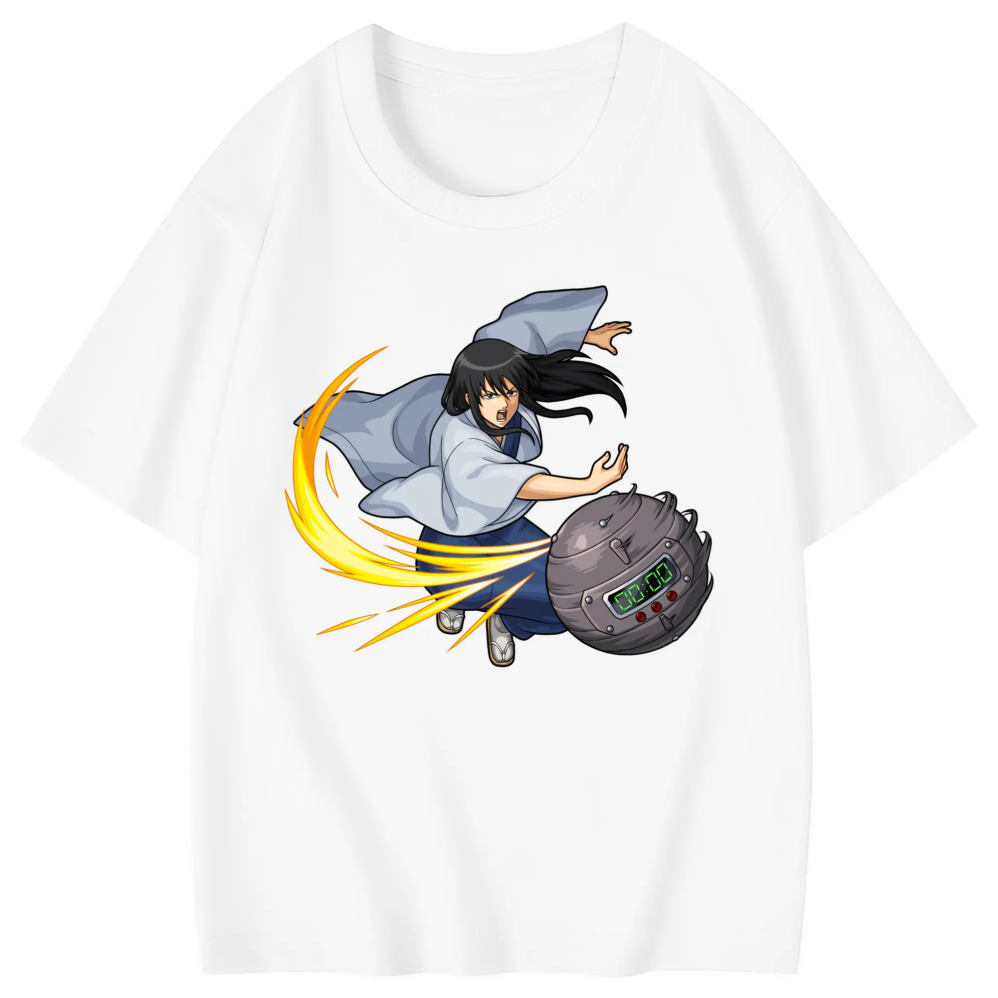 銀魂 グッズ 桂 小太郎 - 綿100％ キッズTシャツ ・ フロントプリント ・ 快適 通気性 ・ スポーツ カジュアル 散歩用