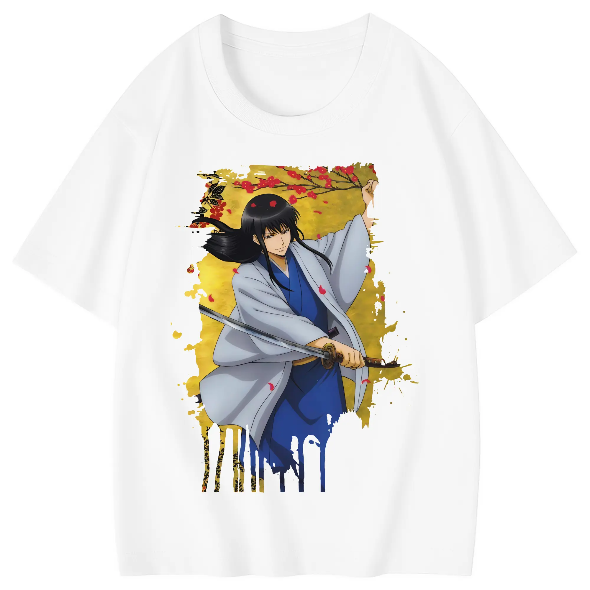 銀魂 グッズ 桂 小太郎 - 綿100％ キッズTシャツ ・ フロントプリント ・ 快適 通気性 ・ スポーツ カジュアル 散歩用