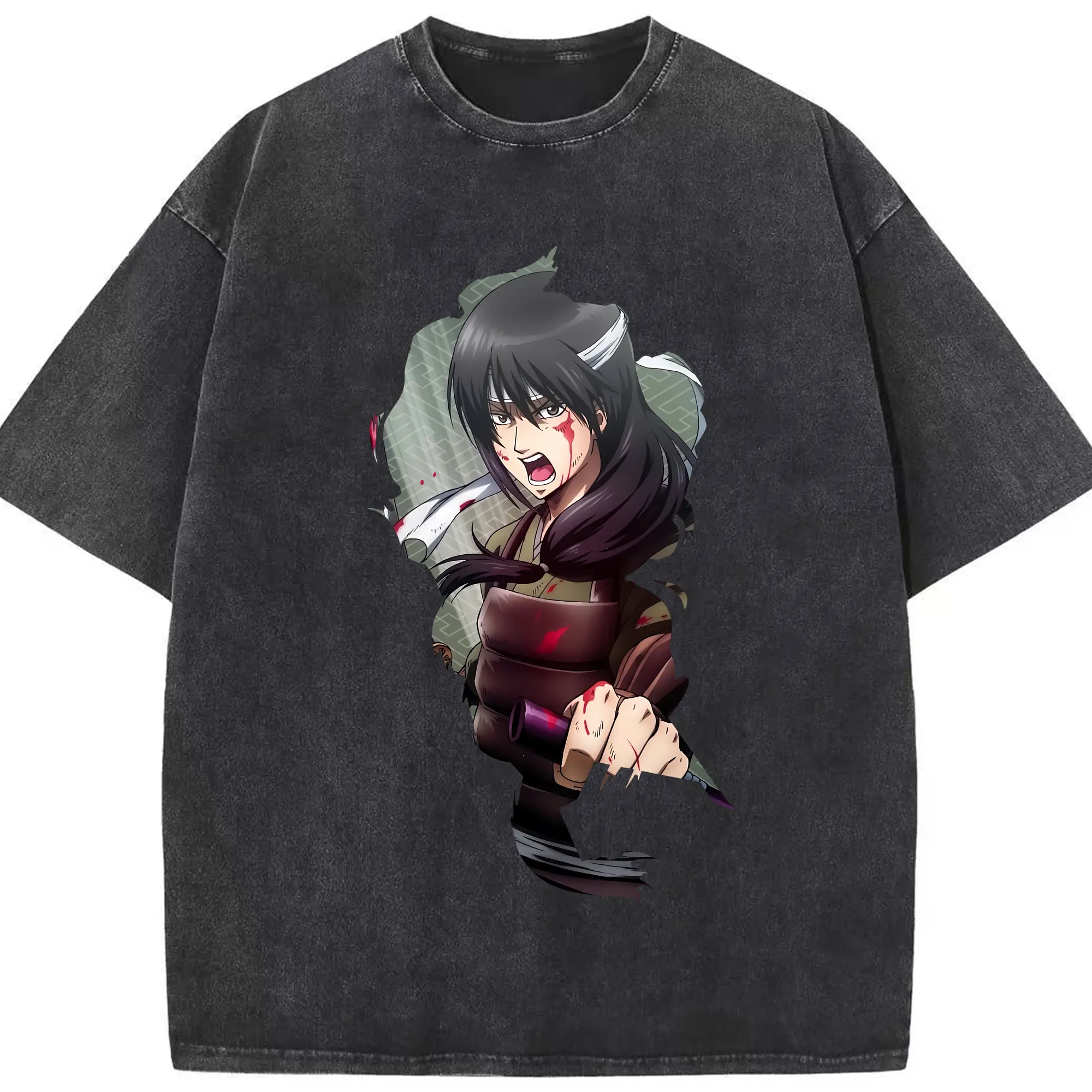 銀魂 グッズ 桂 小太郎 - 綿100％ ヴィンテージ風 半袖Tシャツ ・ フロントプリント ・ 柔らか肌触り ・ 通気性 快適 ・ スポーツ カジュアル 外出用