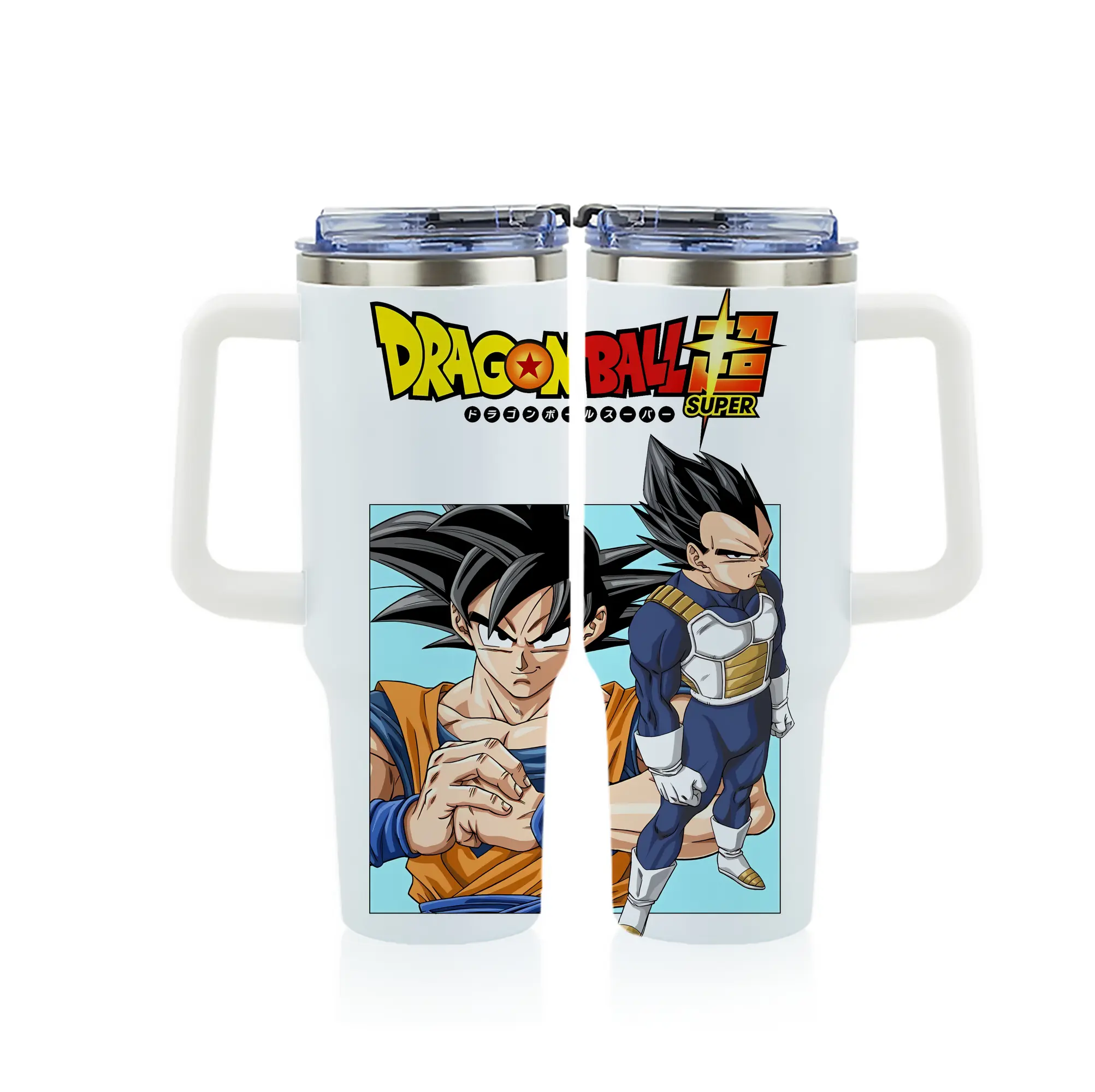ドラゴンボール グッズ 孫 悟空 - 1200mL フルプリント車用タンブラー ・ 304ステンレス 内側 ・ 201ステンレス 外側 ・ 保温 保冷 ・ 通勤 ドライブ アウトドア用