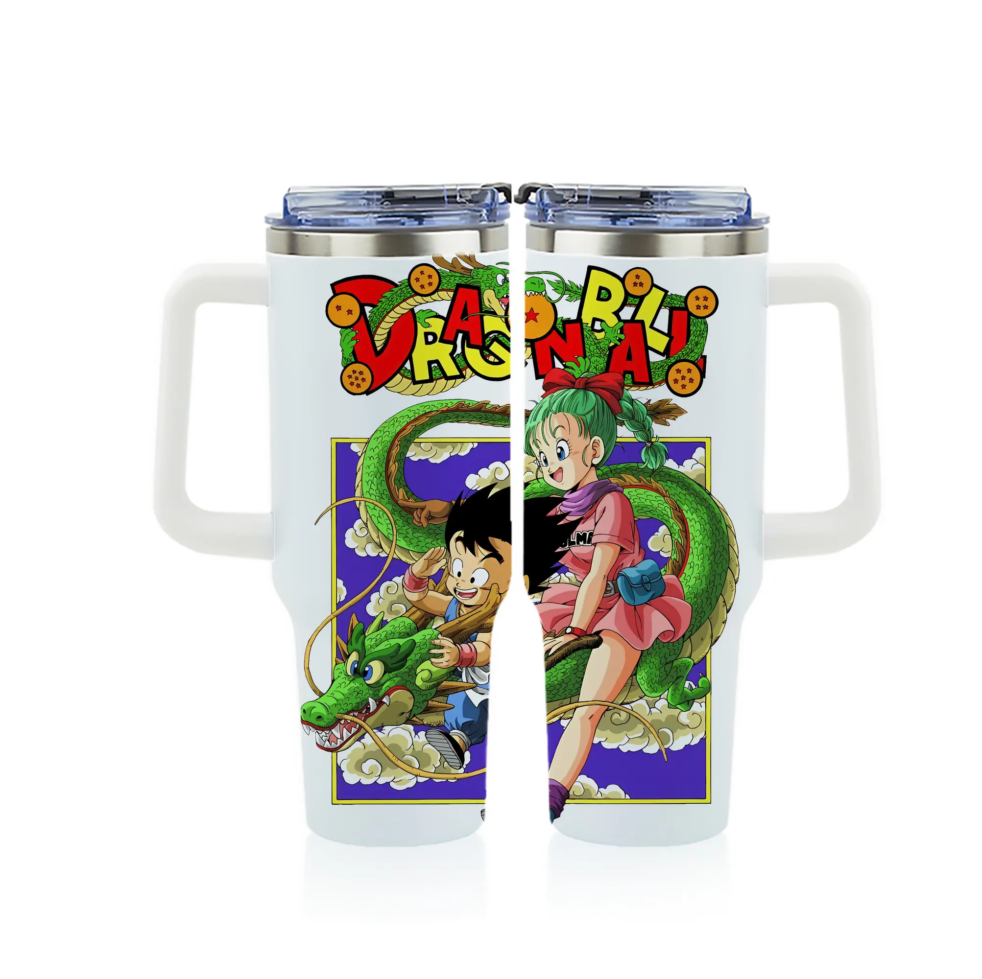 ドラゴンボール グッズ 孫 悟空 - 1200mL フルプリント車用タンブラー ・ 304ステンレス 内側 ・ 201ステンレス 外側 ・ 保温 保冷 ・ 通勤 ドライブ アウトドア用