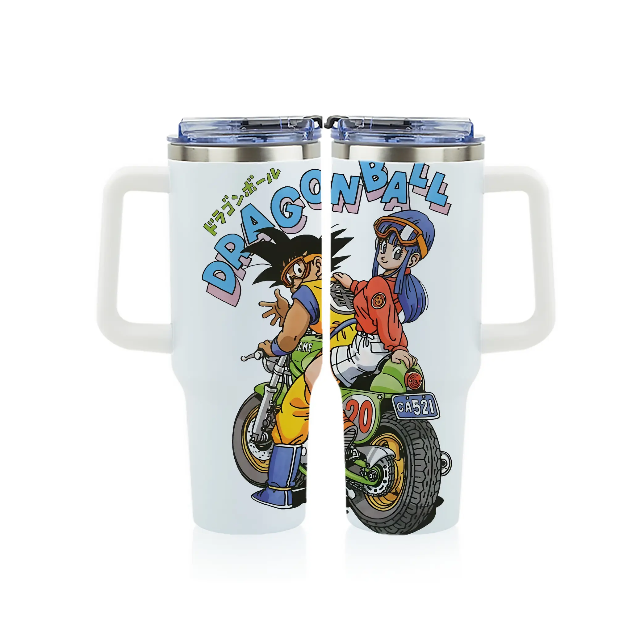 ドラゴンボール グッズ 孫 悟空 - 1200mL フルプリント車用タンブラー ・ 304ステンレス 内側 ・ 201ステンレス 外側 ・ 保温 保冷 ・ 通勤 ドライブ アウトドア用