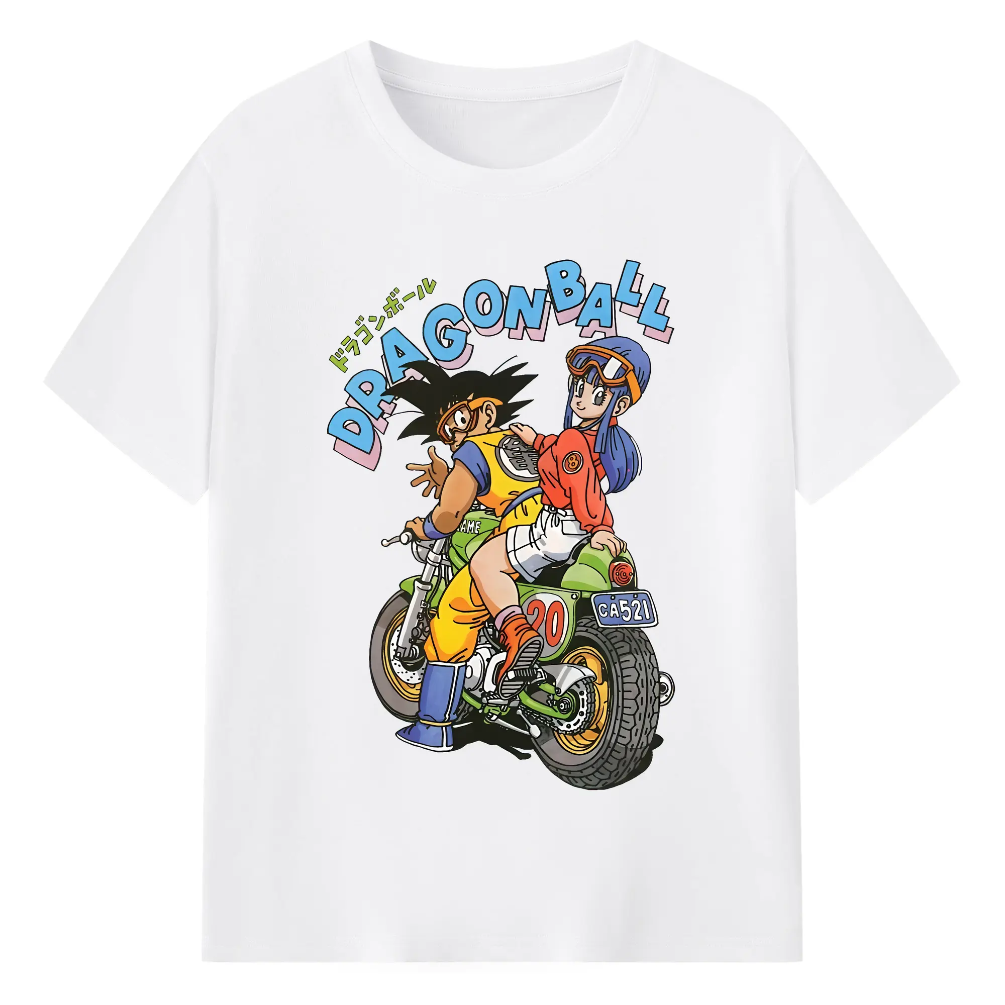 ドラゴンボール グッズ 孫 悟空 - 綿100％ 半袖Tシャツ ・ フロントプリント ・ 快適 通気性 ・ 日常使い 散歩 スポーツ用