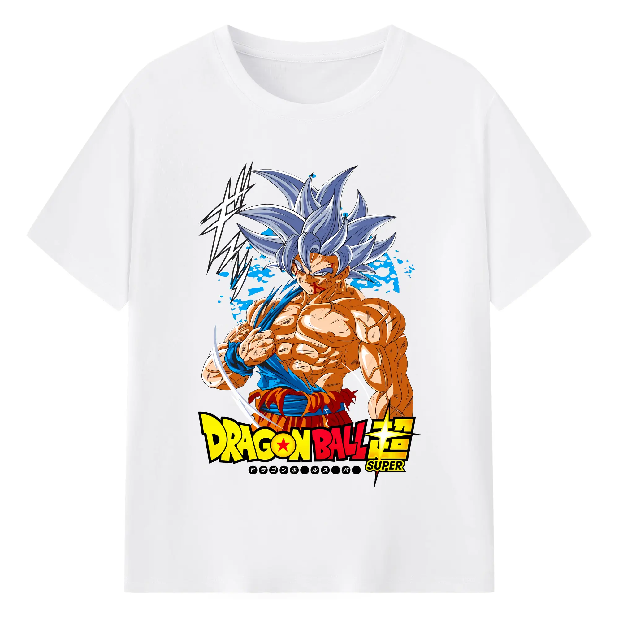 ドラゴンボール グッズ 孫 悟空 - 綿100％ 半袖Tシャツ ・ フロントプリント ・ 快適 通気性 ・ 日常使い 散歩 スポーツ用