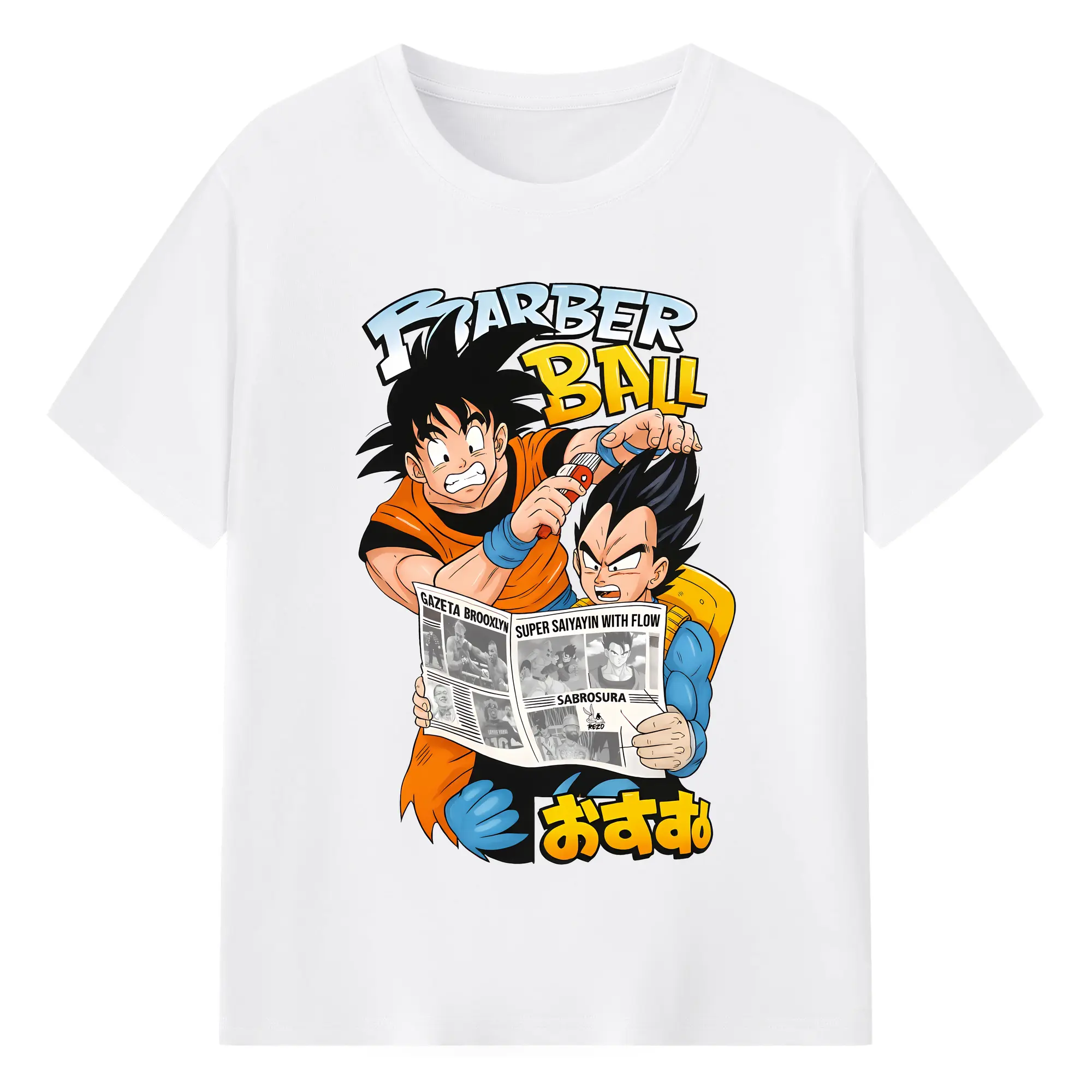 ドラゴンボール グッズ 孫 悟空 - 綿100％ 半袖Tシャツ ・ フロントプリント ・ 快適 通気性 ・ 日常使い 散歩 スポーツ用