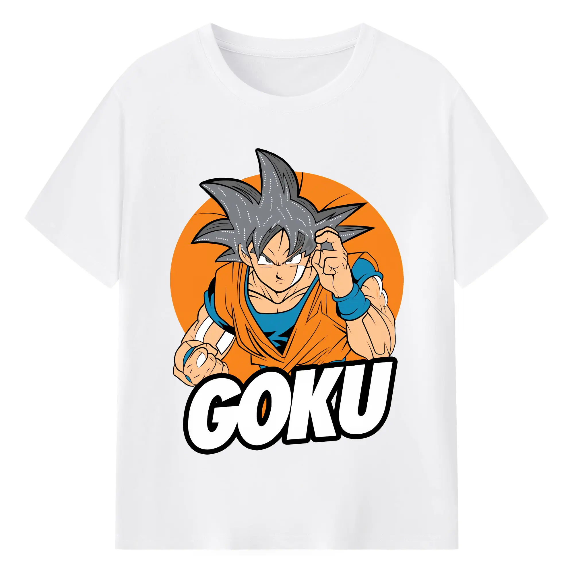 ドラゴンボール グッズ 孫 悟空 - 綿100％ 半袖Tシャツ ・ フロントプリント ・ 快適 通気性 ・ 日常使い 散歩 スポーツ用