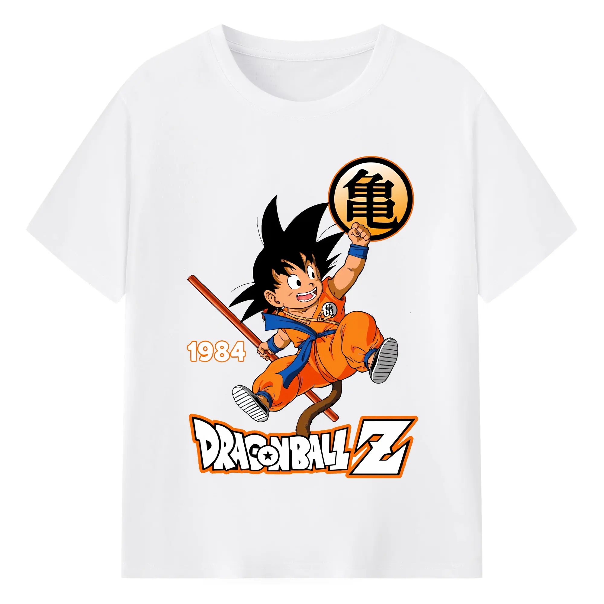 ドラゴンボール グッズ 孫 悟空 - 綿100％ 半袖Tシャツ ・ フロントプリント ・ 快適 通気性 ・ 日常使い 散歩 スポーツ用