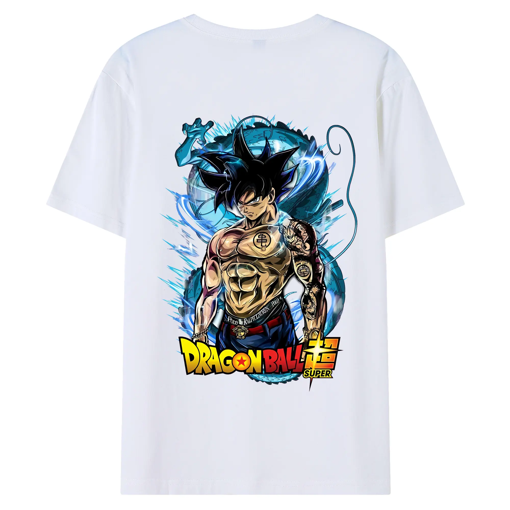 ドラゴンボール グッズ 孫 悟空 - 綿100％ 半袖Tシャツ ・ バックプリント ・ 快適 通気性 ・ 日常使い 散歩 スポーツ用