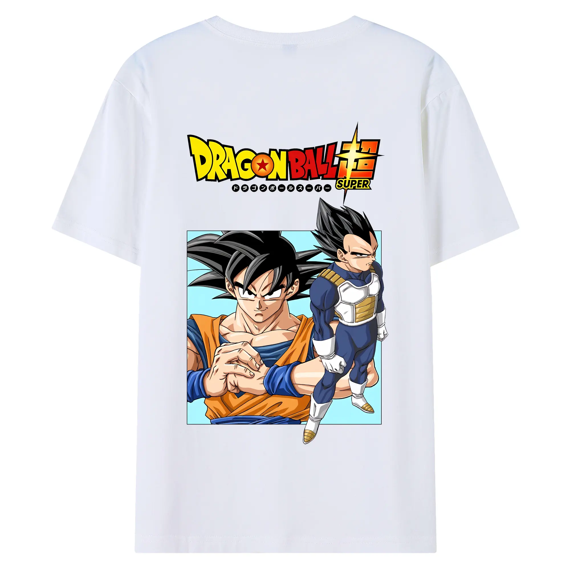 ドラゴンボール グッズ 孫 悟空 - 綿100％ 半袖Tシャツ ・ バックプリント ・ 快適 通気性 ・ 日常使い 散歩 スポーツ用