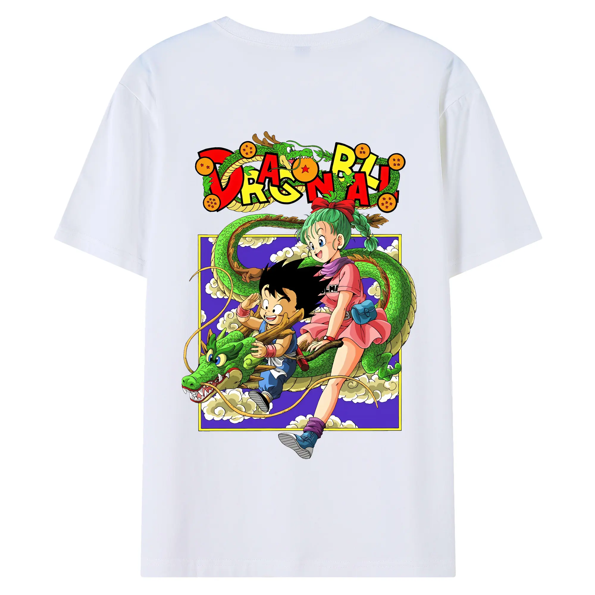 ドラゴンボール グッズ 孫 悟空 - 綿100％ 半袖Tシャツ ・ バックプリント ・ 快適 通気性 ・ 日常使い 散歩 スポーツ用