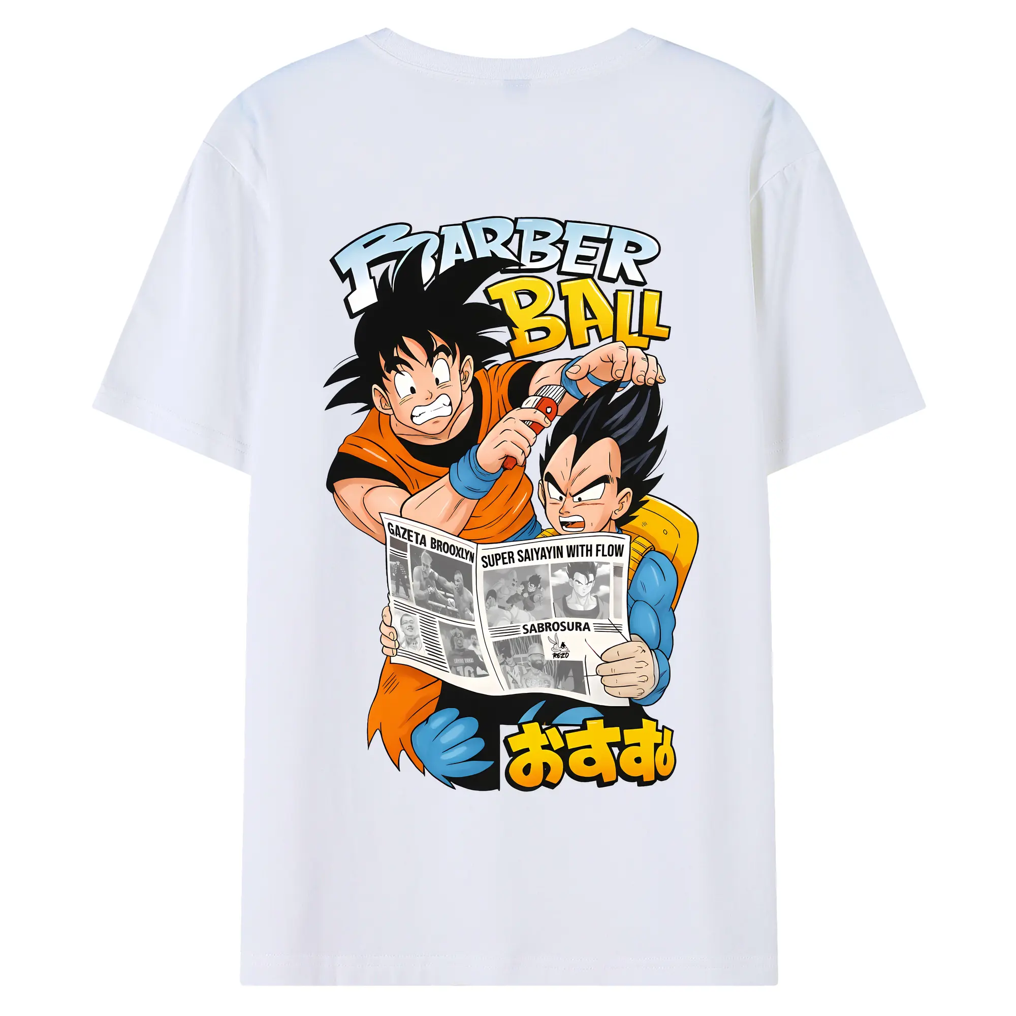 ドラゴンボール グッズ 孫 悟空 - 綿100％ 半袖Tシャツ ・ バックプリント ・ 快適 通気性 ・ 日常使い 散歩 スポーツ用