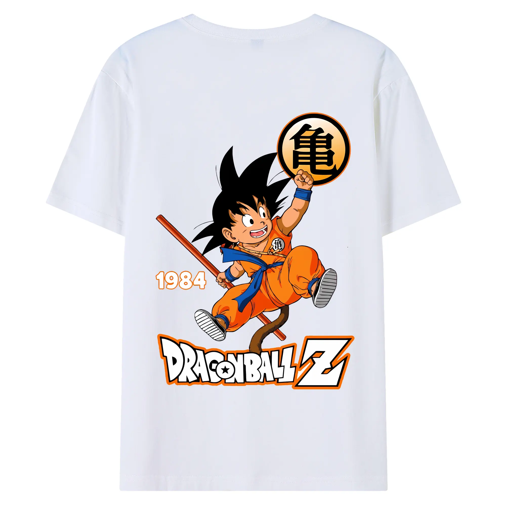ドラゴンボール グッズ 孫 悟空 - 綿100％ 半袖Tシャツ ・ バックプリント ・ 快適 通気性 ・ 日常使い 散歩 スポーツ用