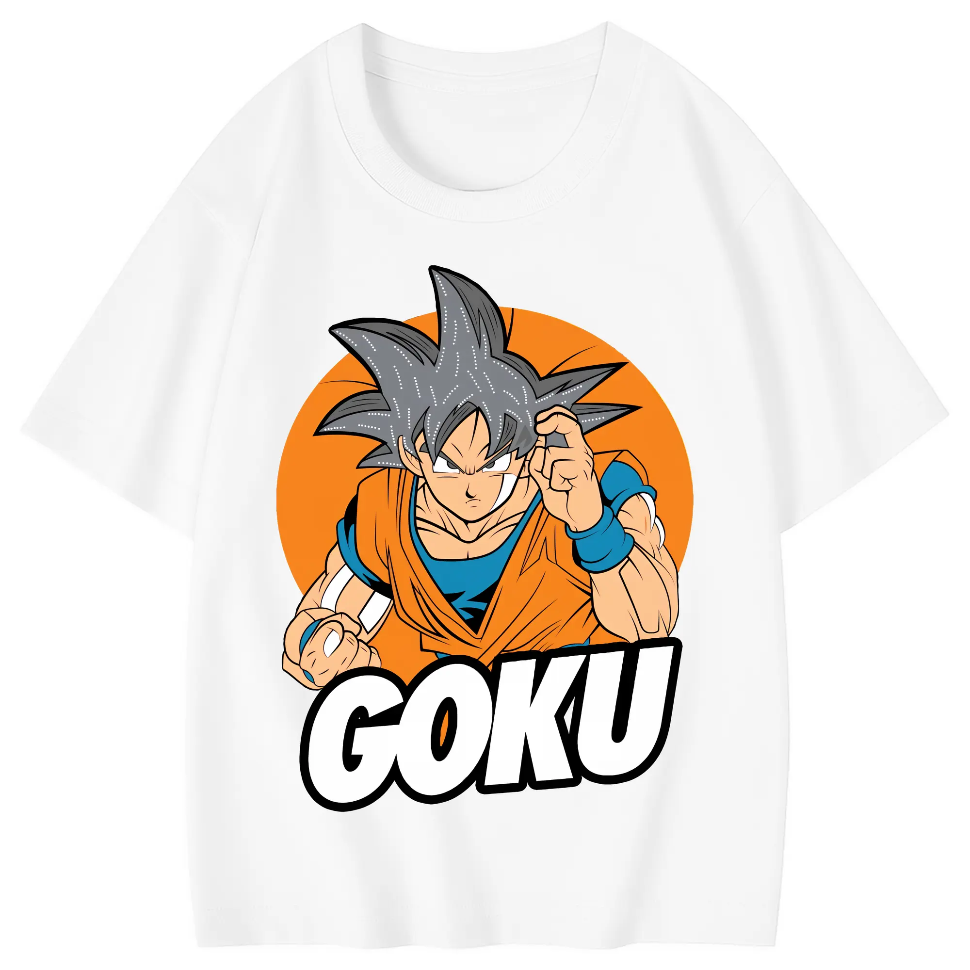 ドラゴンボール グッズ 孫 悟空 - 綿100％ キッズTシャツ ・ フロントプリント ・ 快適 通気性 ・ スポーツ カジュアル 散歩用