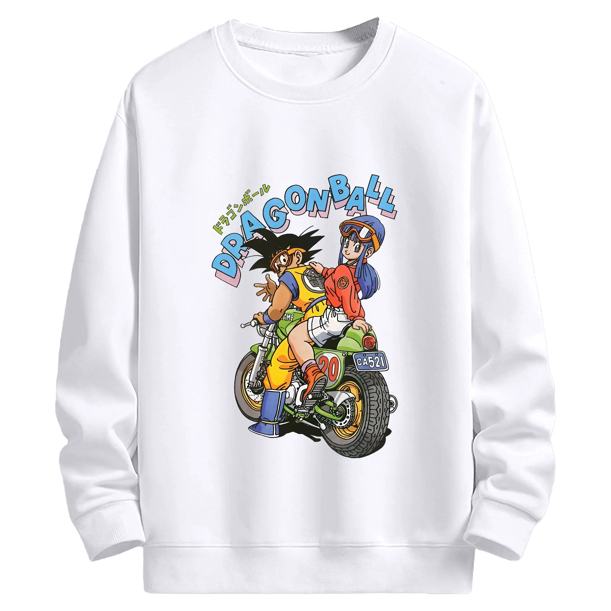 ドラゴンボール グッズ 孫 悟空 - 高品質 クルーネック スウェット ・ コットン59％ ポリエステル41％ ・ ユニセックス 長袖 トレーナー ・ カジュアル デイリー スポーツ 散歩用