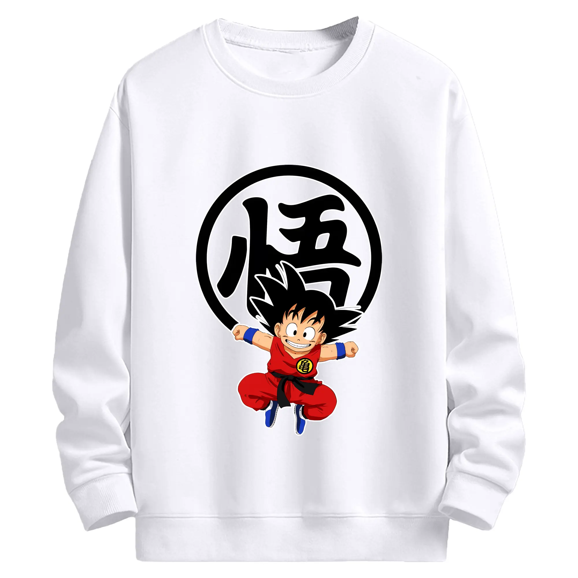 ドラゴンボール グッズ 孫 悟空 - 高品質 クルーネック スウェット ・ コットン59％ ポリエステル41％ ・ ユニセックス 長袖 トレーナー ・ カジュアル デイリー スポーツ 散歩用