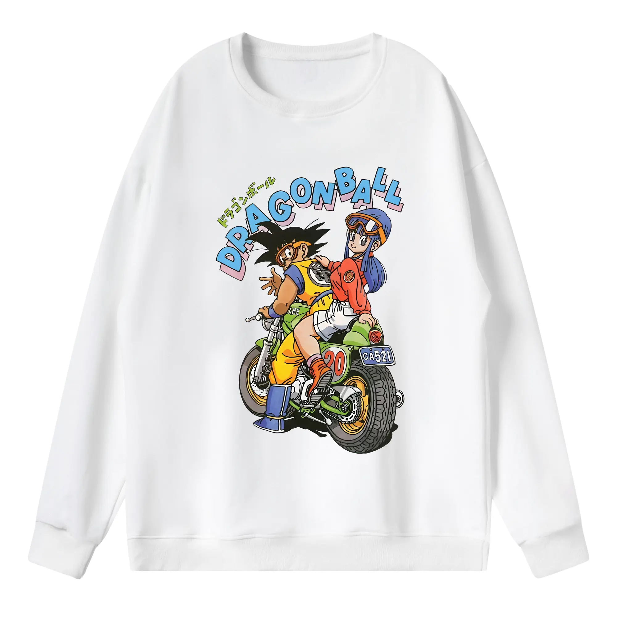 ドラゴンボール グッズ 孫 悟空 - 薄手 クルーネック スウェット 裏毛260g · ポリエステル 春秋向け カジュアル 男女兼用 · トレーナー デイリー スポーツ 散歩に最適