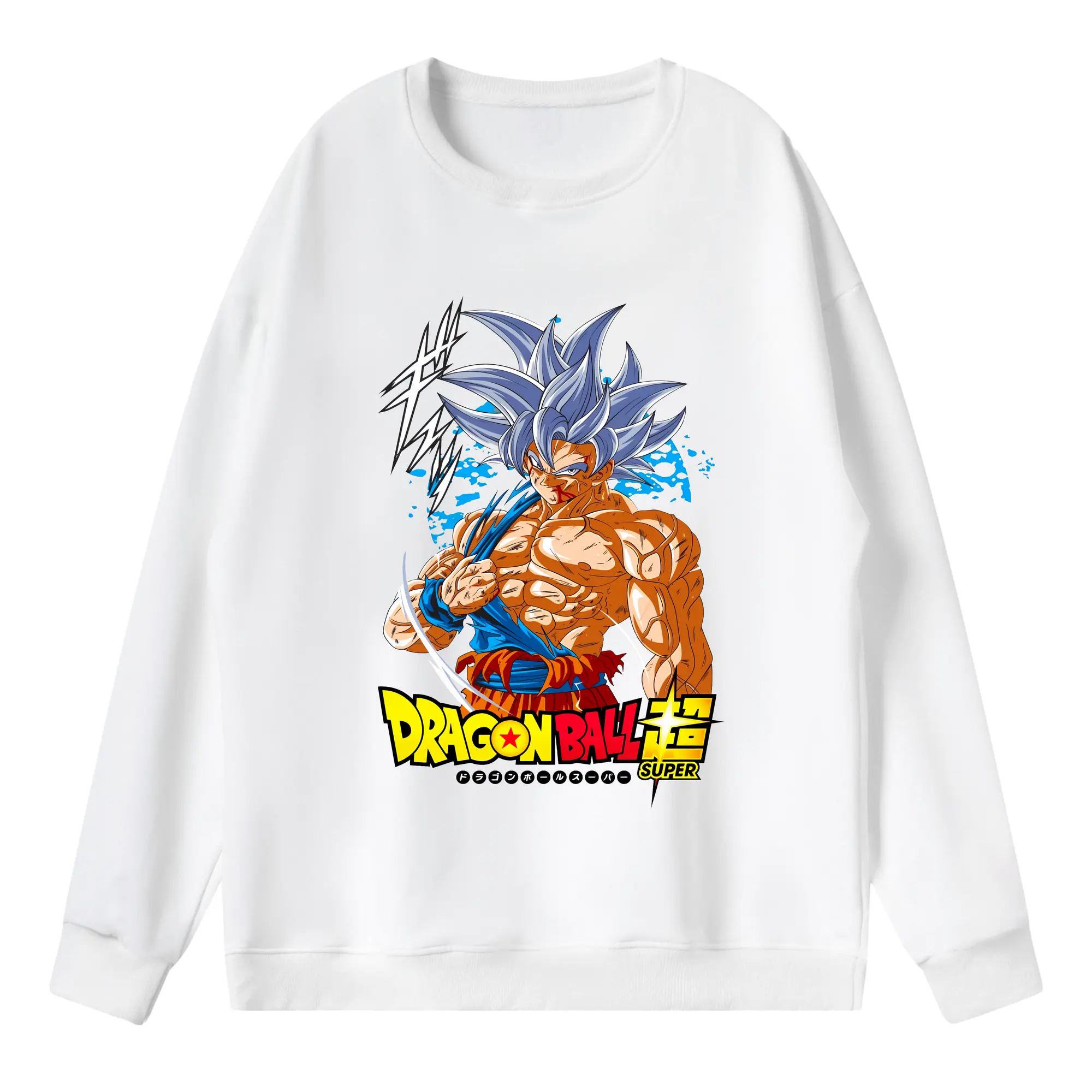 ドラゴンボール グッズ 孫 悟空 - 薄手 クルーネック スウェット 裏毛260g · ポリエステル 春秋向け カジュアル 男女兼用 · トレーナー デイリー スポーツ 散歩に最適