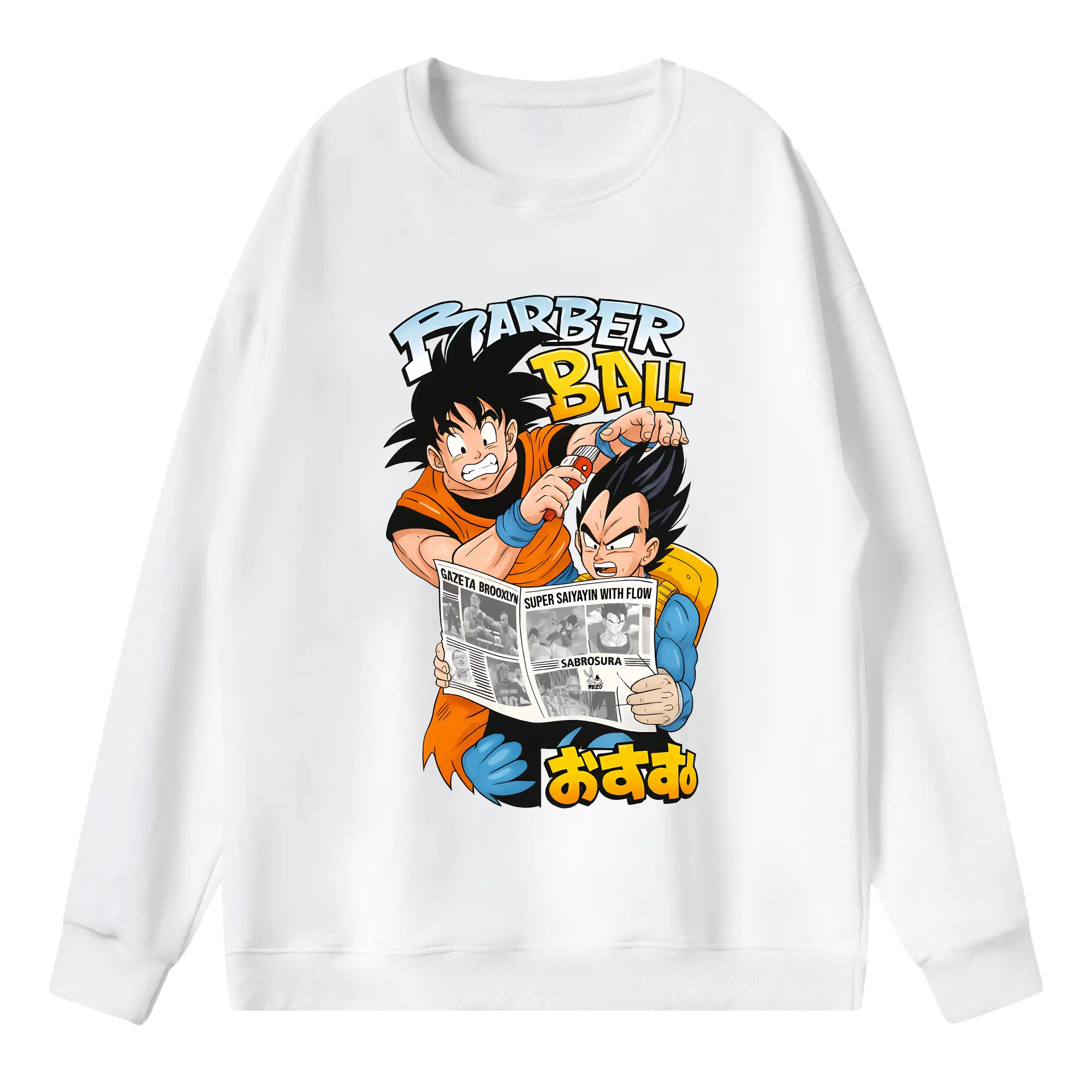 ドラゴンボール グッズ 孫 悟空 - 薄手 クルーネック スウェット 裏毛260g · ポリエステル 春秋向け カジュアル 男女兼用 · トレーナー デイリー スポーツ 散歩に最適