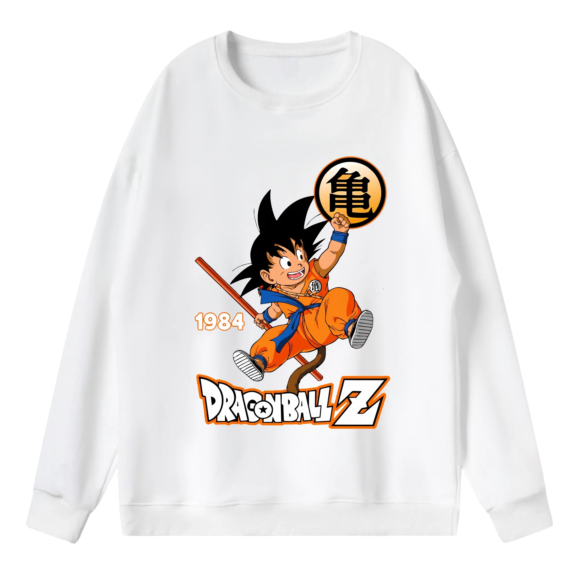 ドラゴンボール グッズ 孫 悟空 - 薄手 クルーネック スウェット 裏毛260g · ポリエステル 春秋向け カジュアル 男女兼用 · トレーナー デイリー スポーツ 散歩に最適