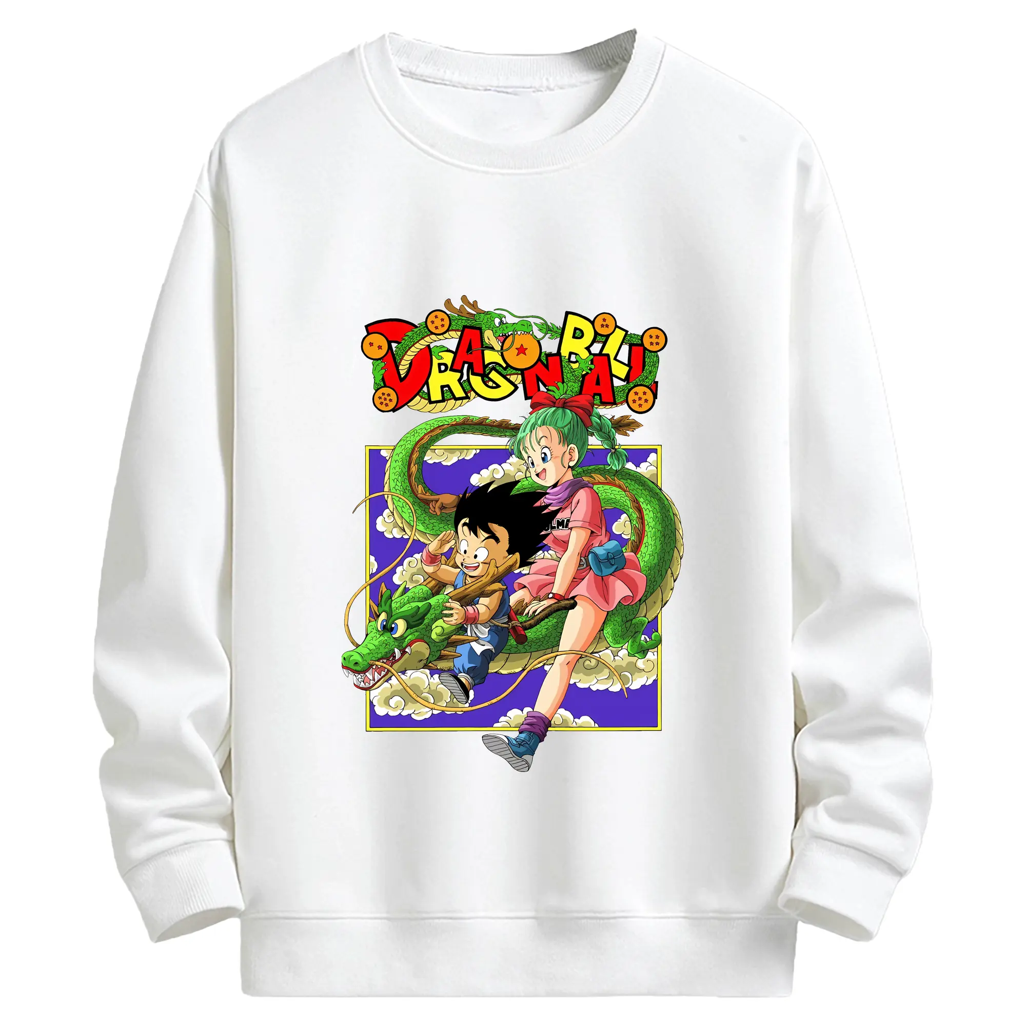 ドラゴンボール グッズ 孫 悟空 - キッズ クルーネックスウェットシャツ ・ フロントプリント ・ 綿80％ ポリエステル20％ ・ 快適 通学 スポーツ 日常使い お散歩用