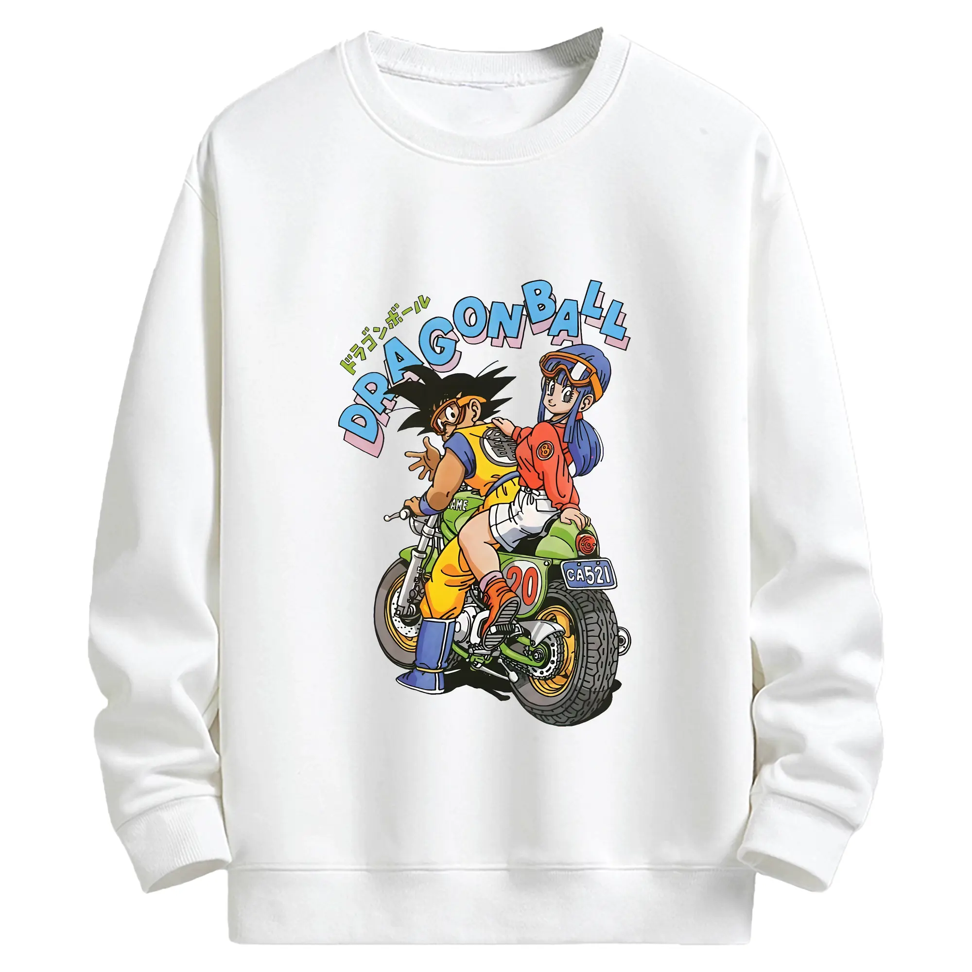 ドラゴンボール グッズ 孫 悟空 - キッズ クルーネックスウェットシャツ ・ フロントプリント ・ 綿80％ ポリエステル20％ ・ 快適 通学 スポーツ 日常使い お散歩用